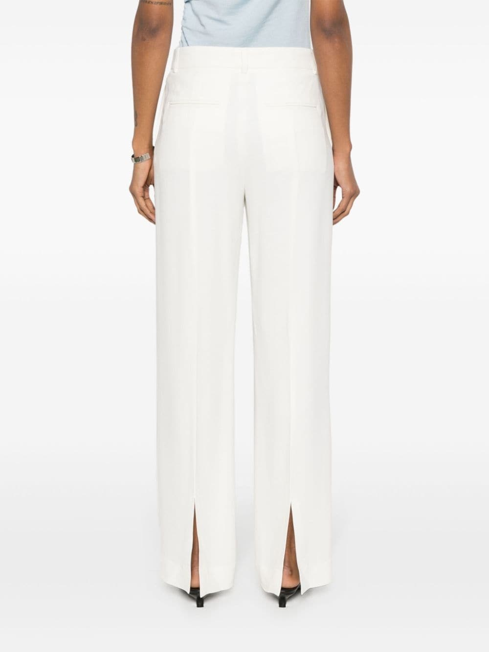 straight-leg tailored trousers - 4