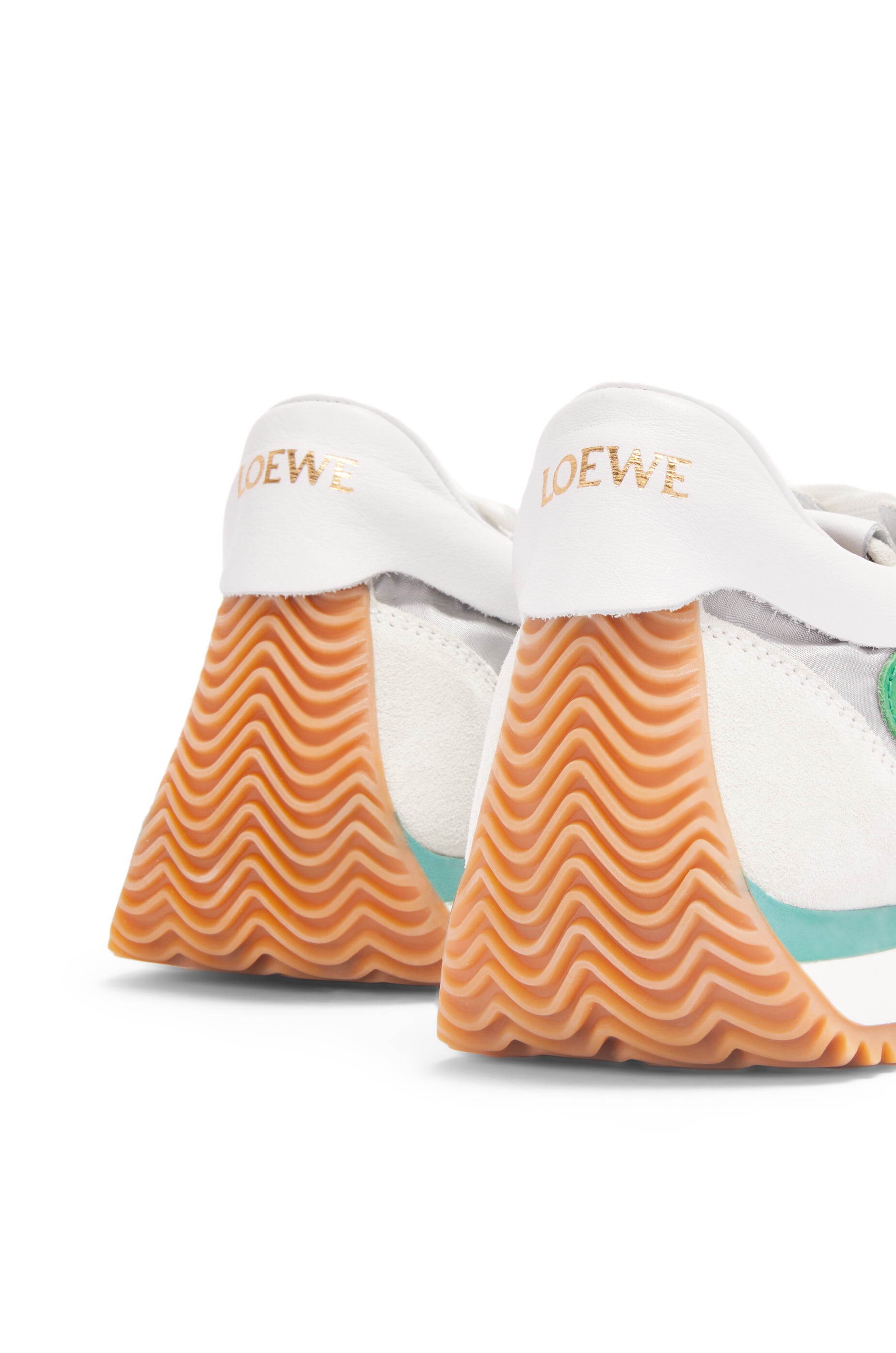 Flow runner in technical mesh and suede - 4