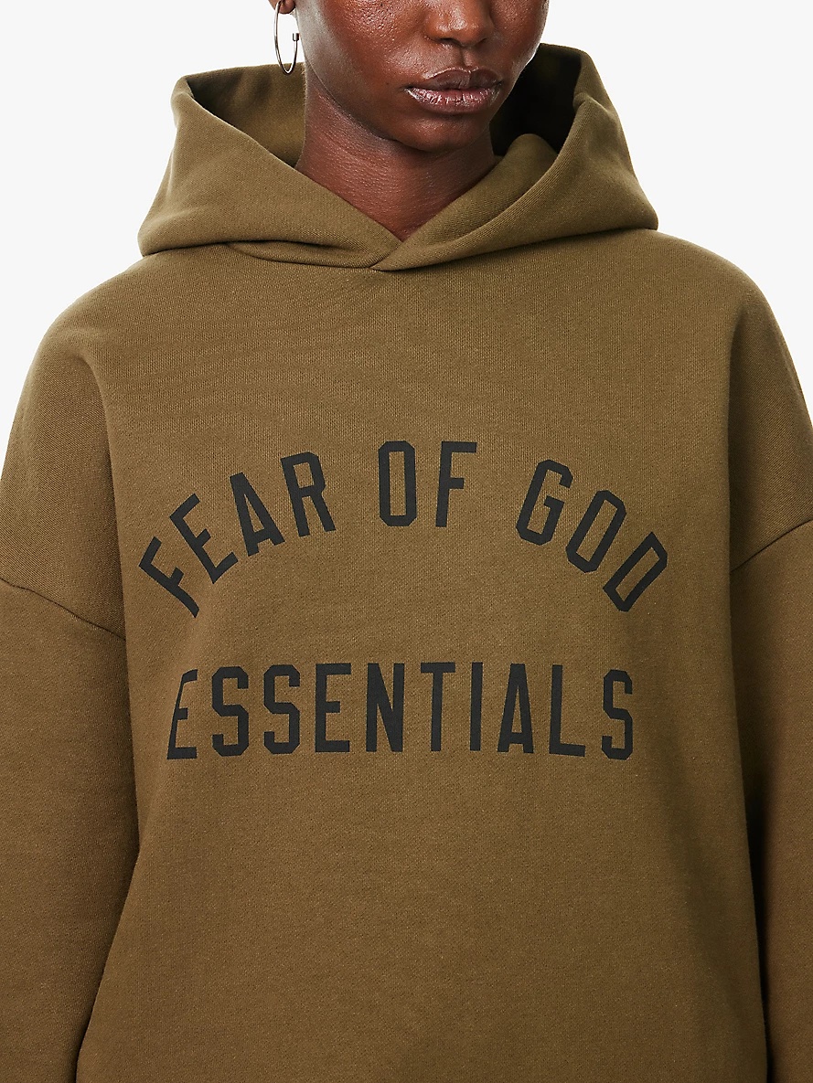 Essentials relaxed-fit cotton-jersey hoody - 5