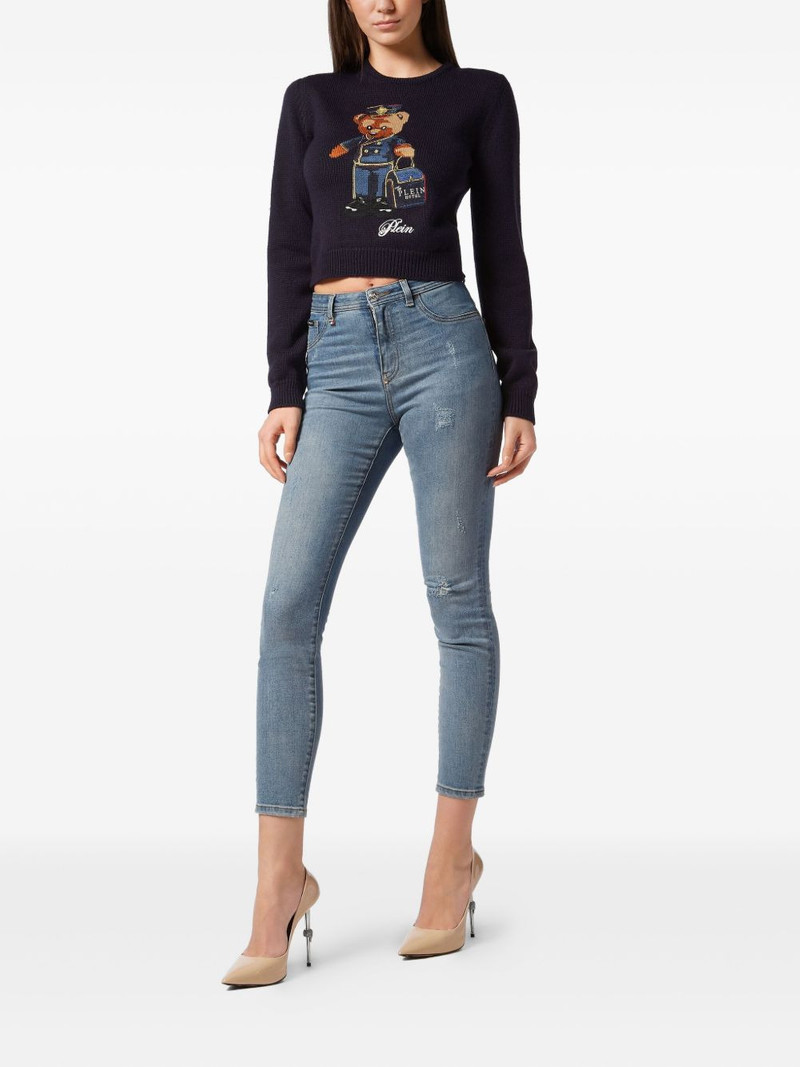 PHILIPP PLEIN round-neck long-sleeves pullover sweater outlook