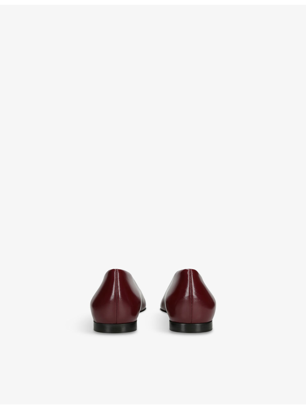 Sofia Flat Leather Ballerina Pumps - 4
