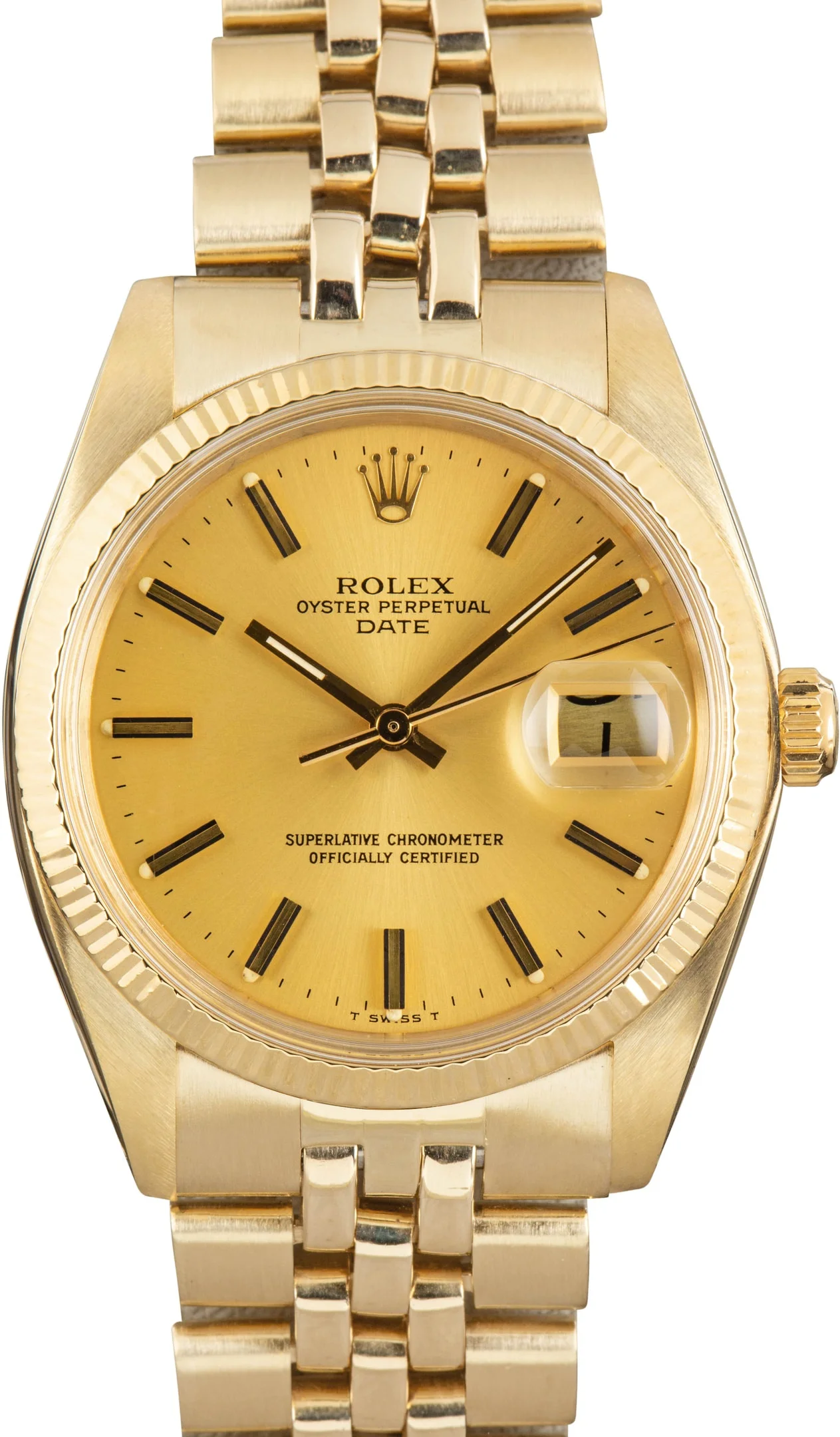180880 Pre-Owned Rolex Date 1503 Champagne Dial - 1
