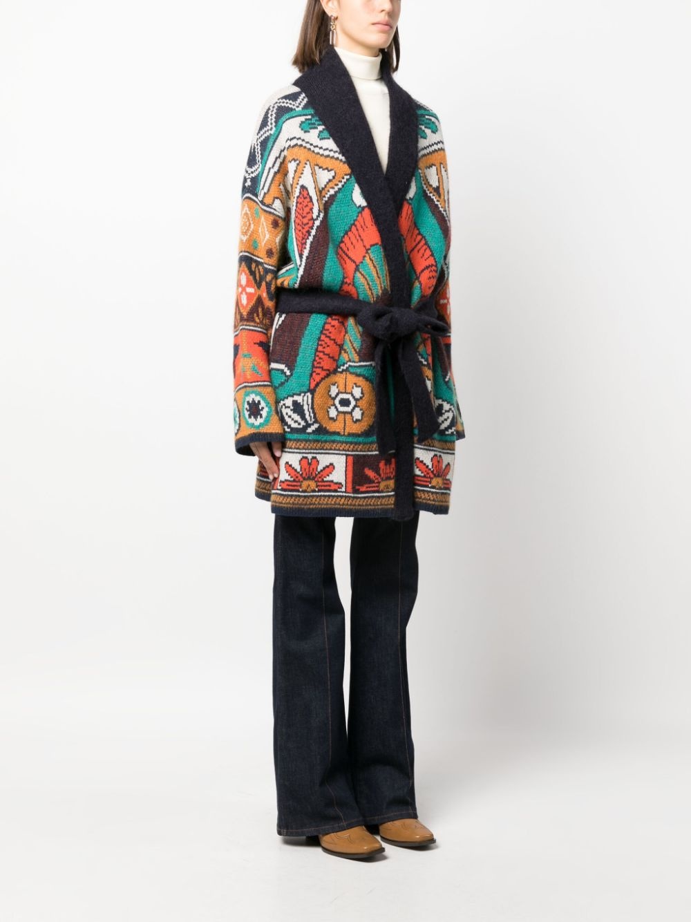 Philae PlacÃ©e-jacquard cardigan - 3