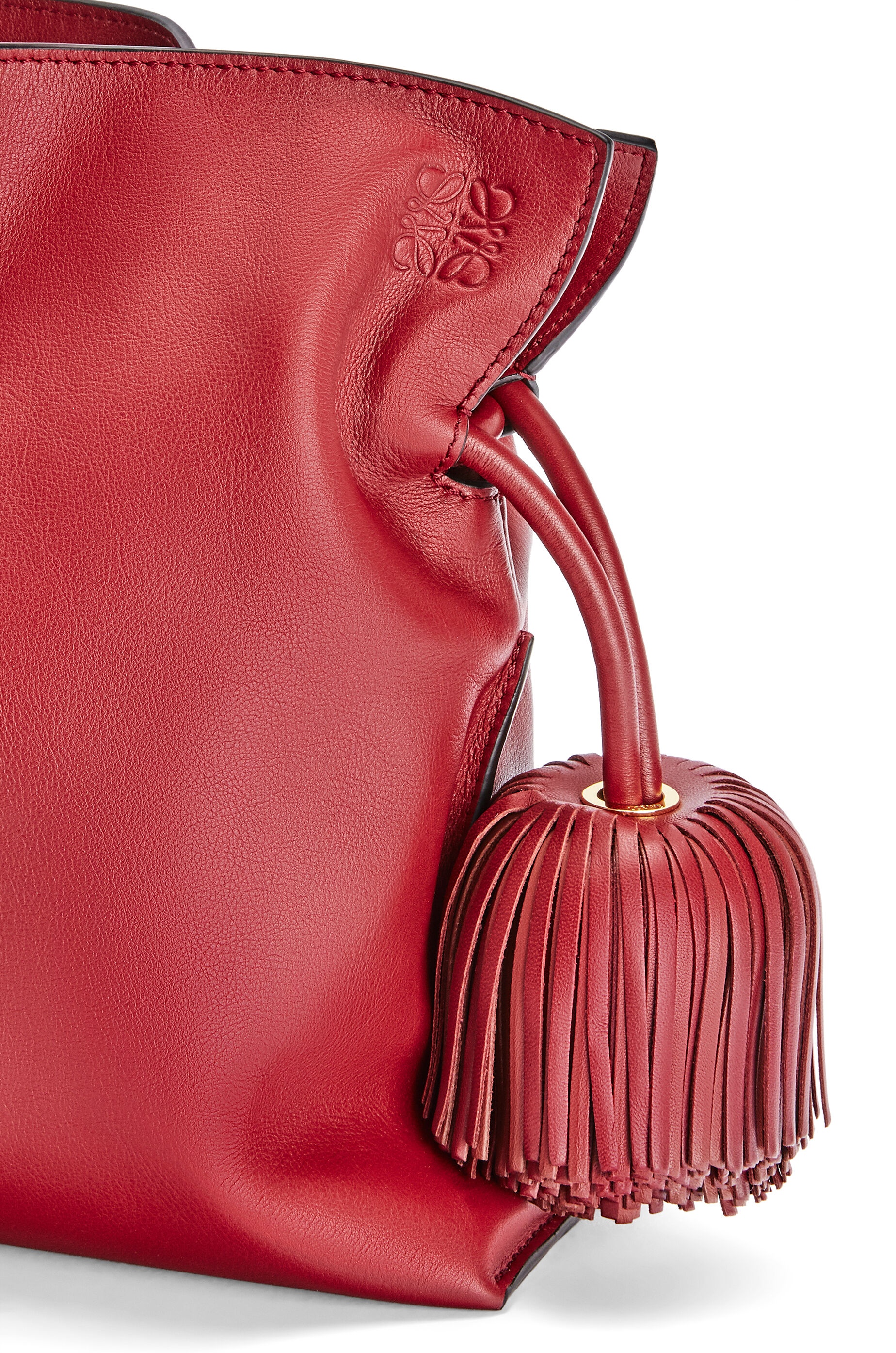 Flamenco clutch bell tassel in nappa calfskin - 5