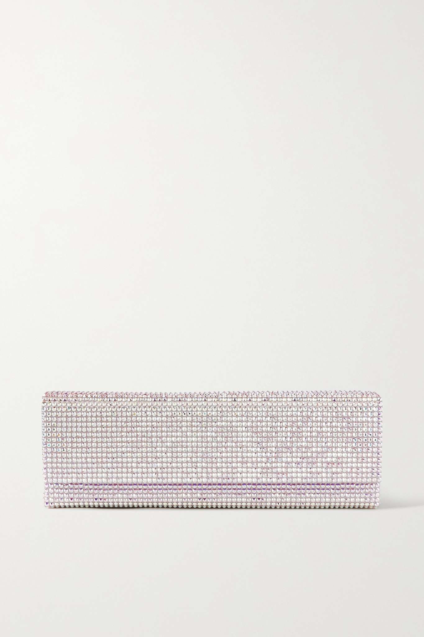 Amini Paloma crystal-embellished satin clutch - 1