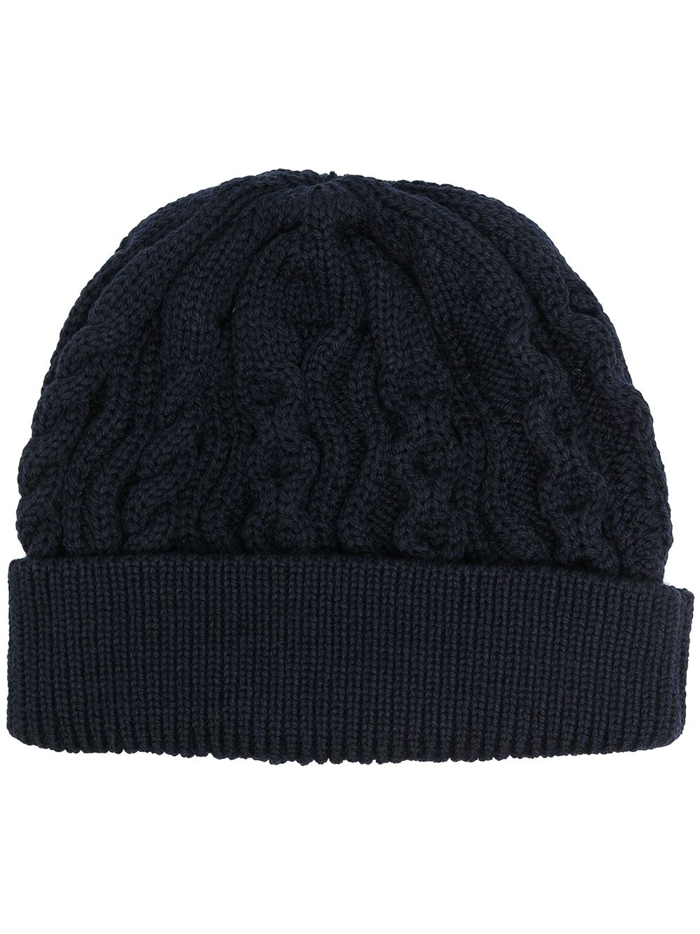 Aran cable-knit merino beanie - 1