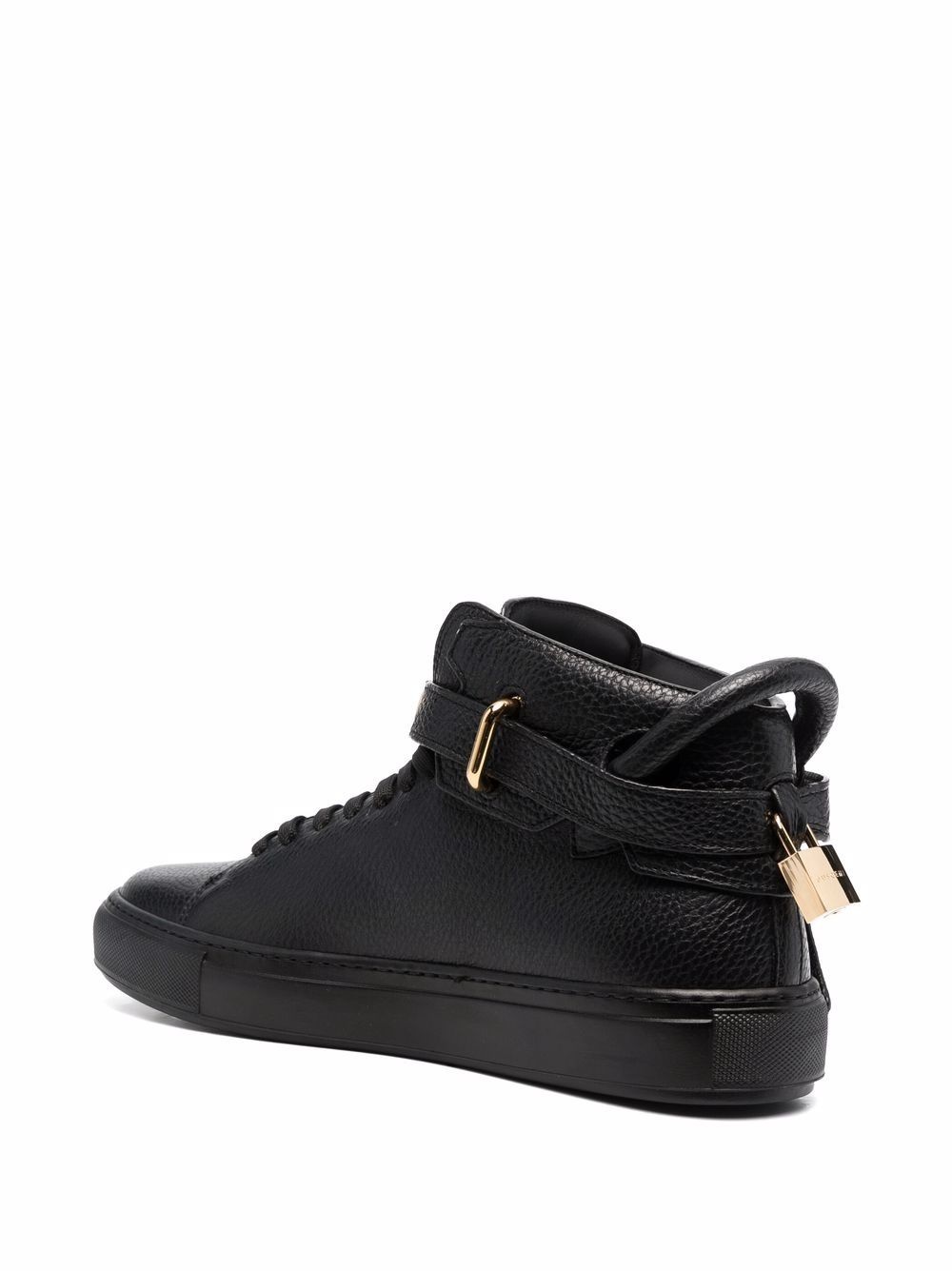 twist-lock detail high top sneakers - 3