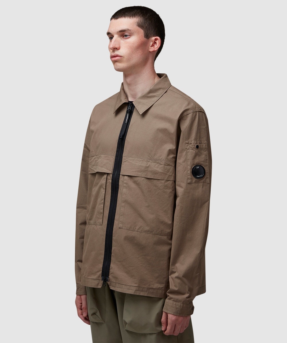 Gabardine utility overshirt - 2