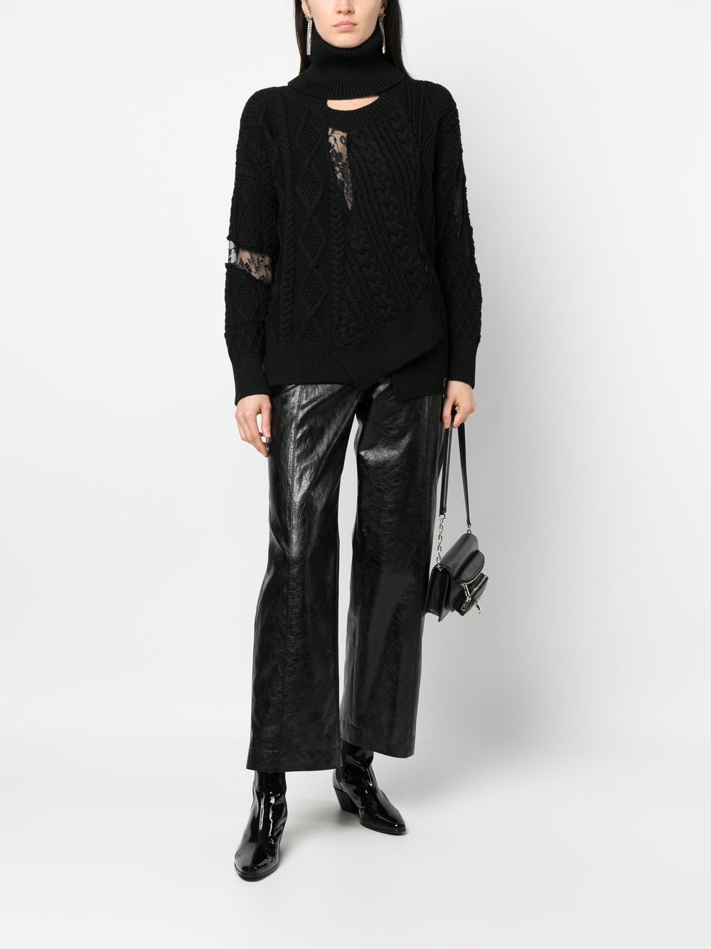 cable-knit jumper - 2