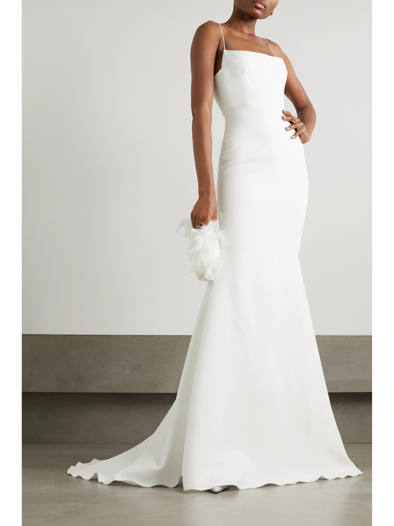 ALEX PERRY Eliza Satin-crepe Gown outlook