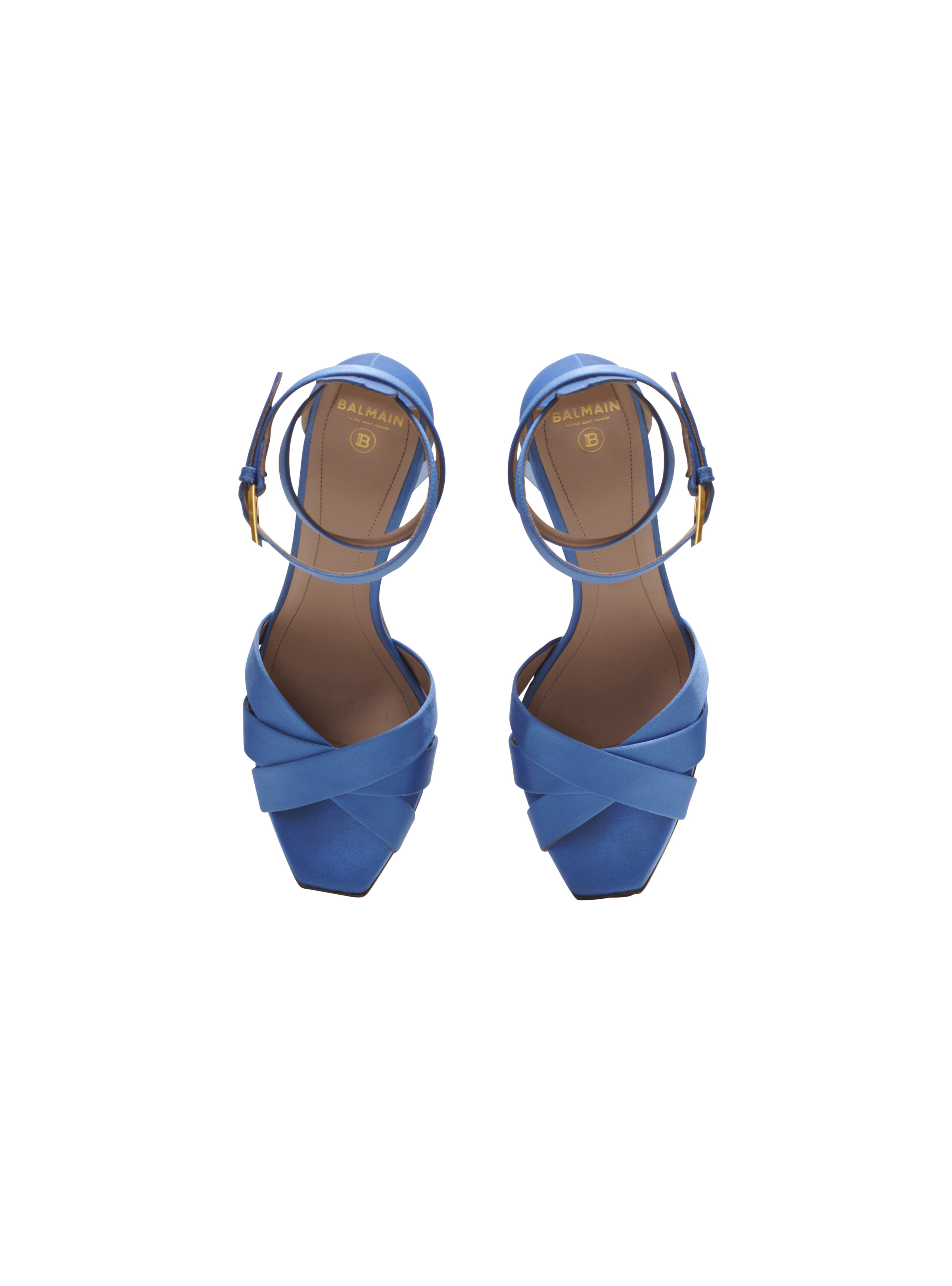 Ava satin platform sandals - 3