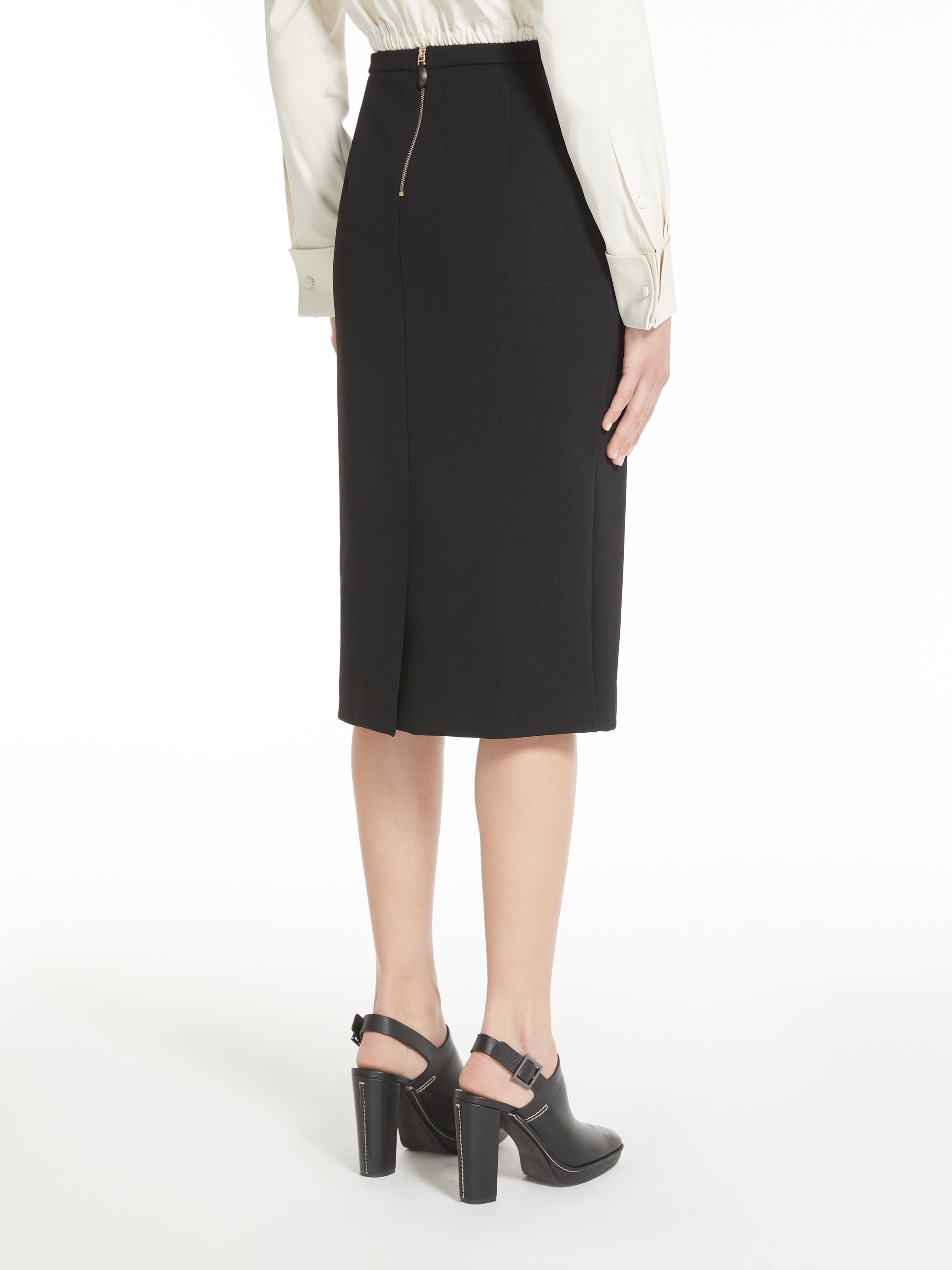 FELICE Stretch jersey skirt - 4