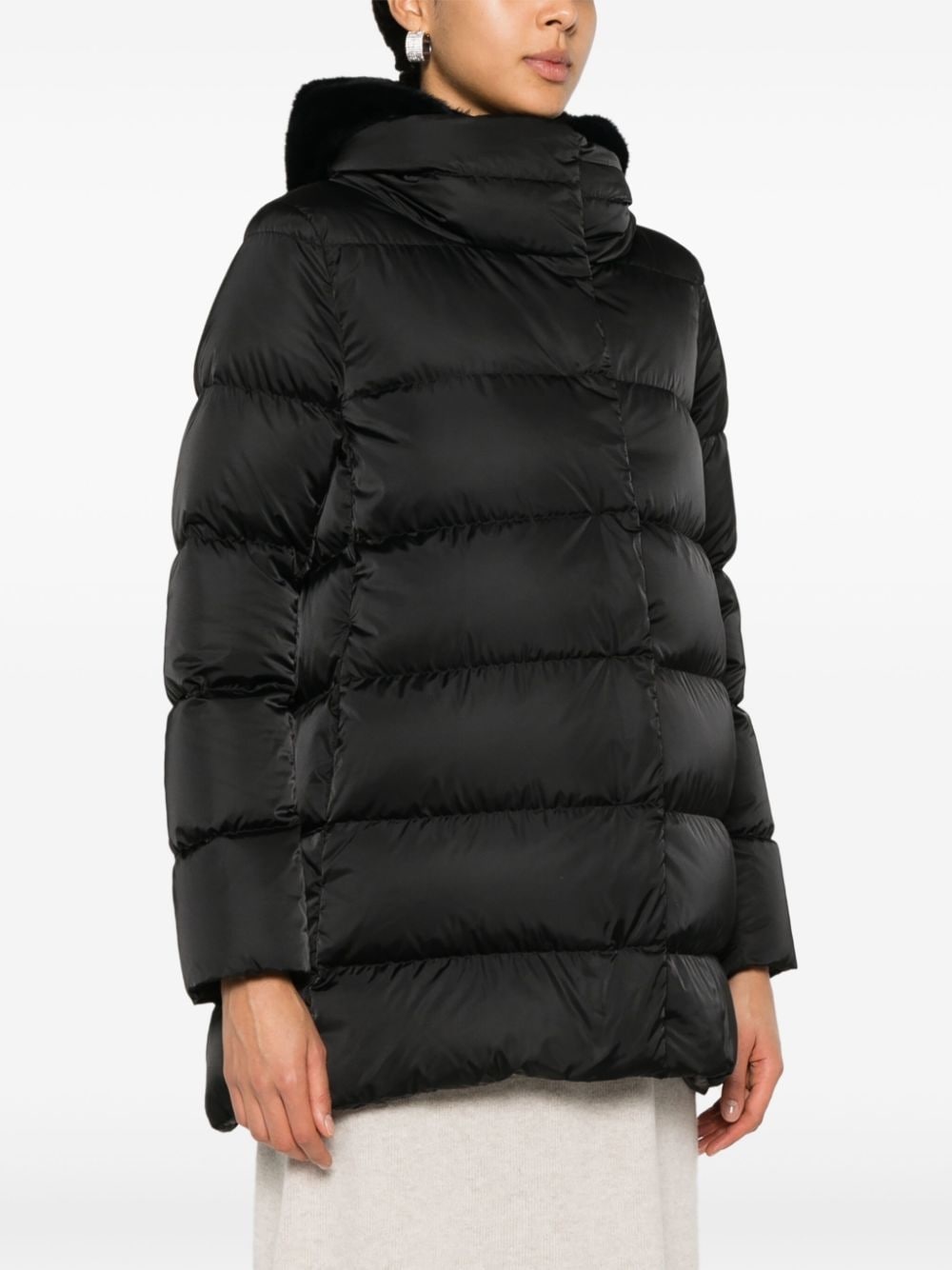 detachable-hood padded jacket - 3