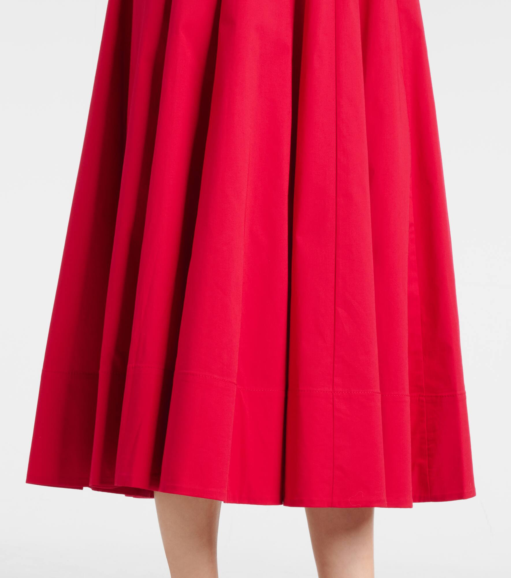 Wells cotton poplin midi dress - 5