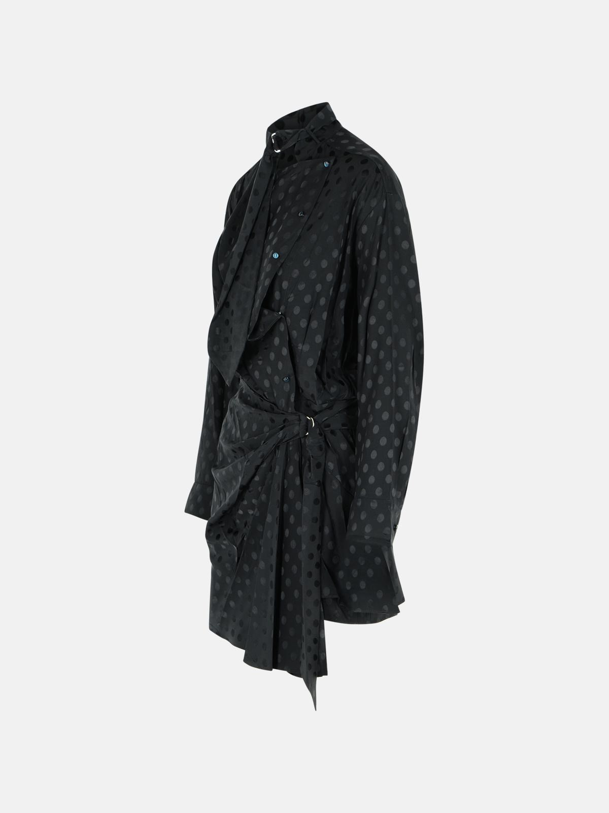 BLACK SILK DRESS - 2