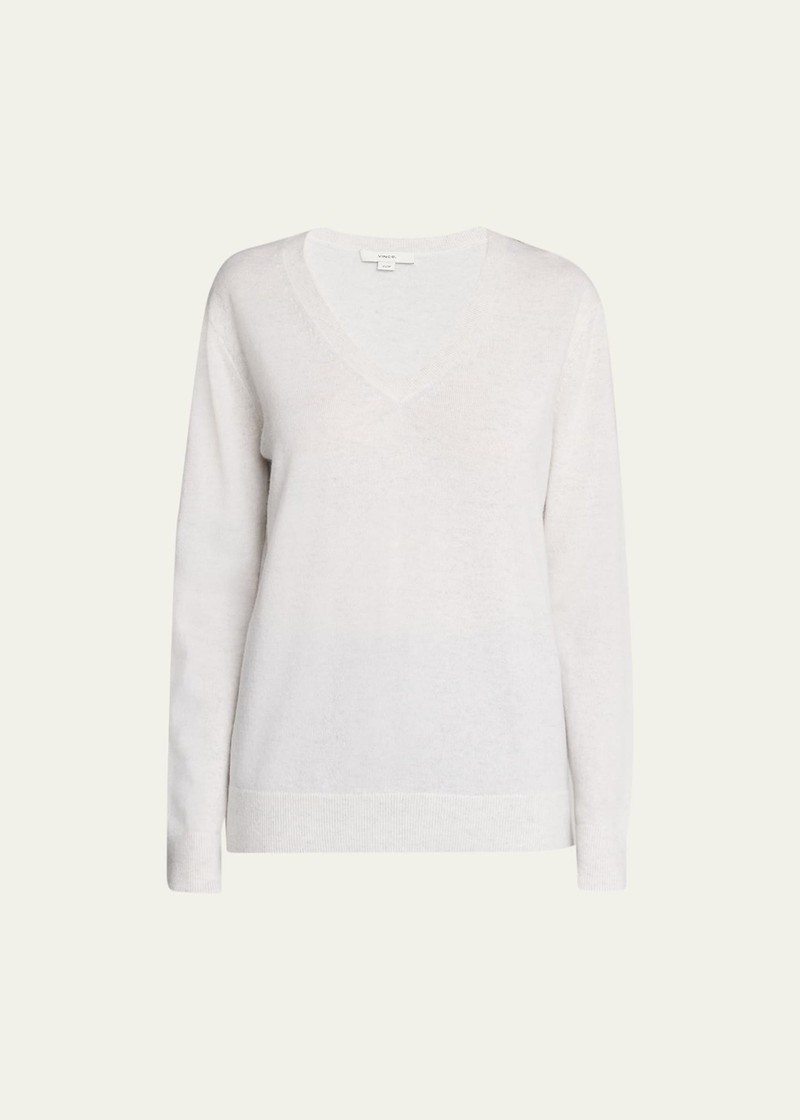 Weekend V-Neck Cashmere Pullover Sweater 1