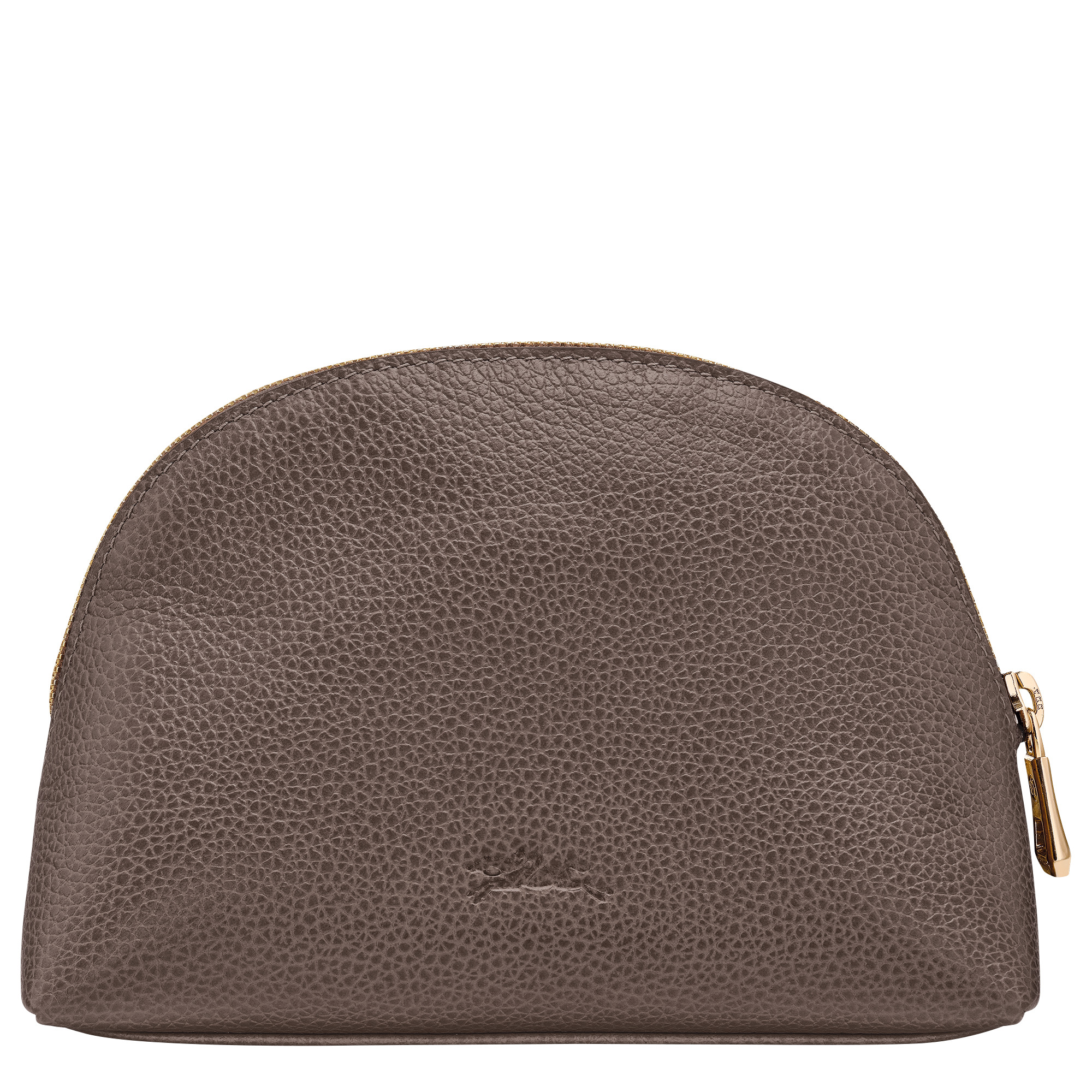 Le Foulonné Pouch Taupe - Leather - 2