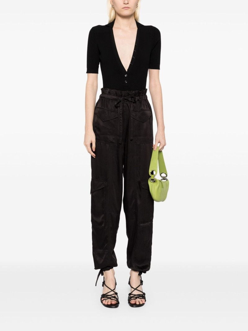 GANNI washed satin trousers outlook