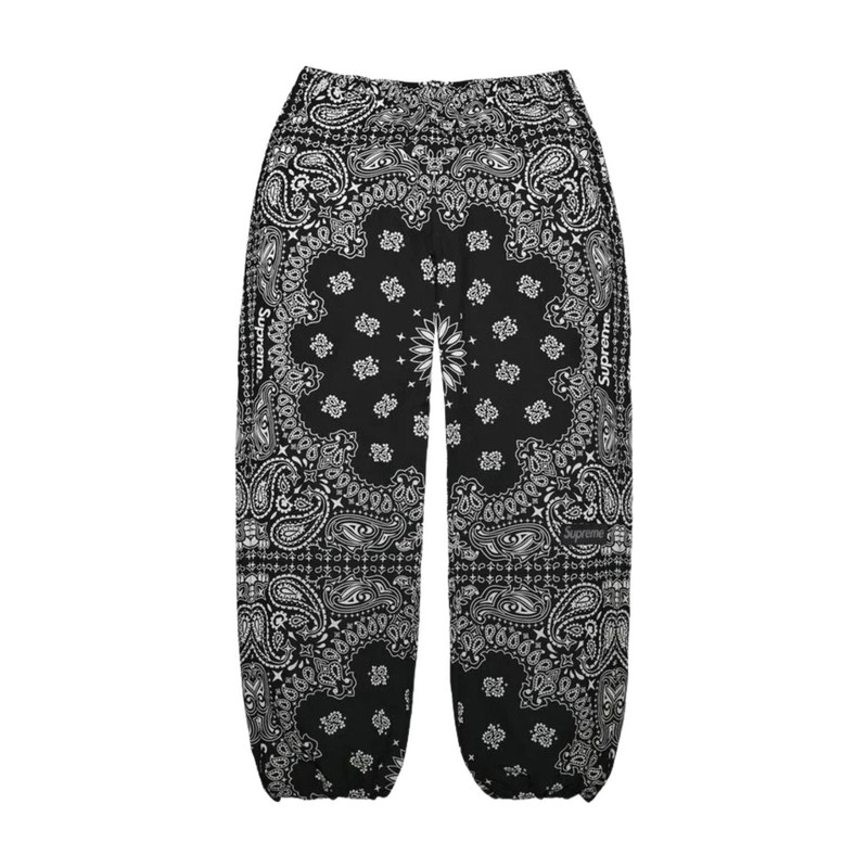 Supreme Supreme SS26 Reflective Bandana Track Pant 'Black' SUP-SS26-295-BLK outlook