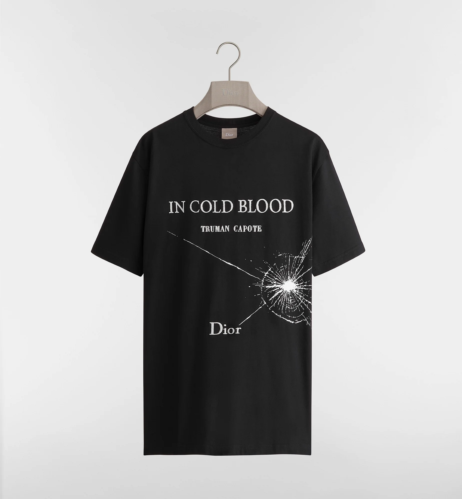 T-Shirt with Book Cover Embroidery and Print, Relaxed Fit - 1