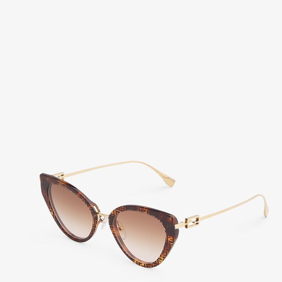 FF Havana acetate and metal sunglasses - 2