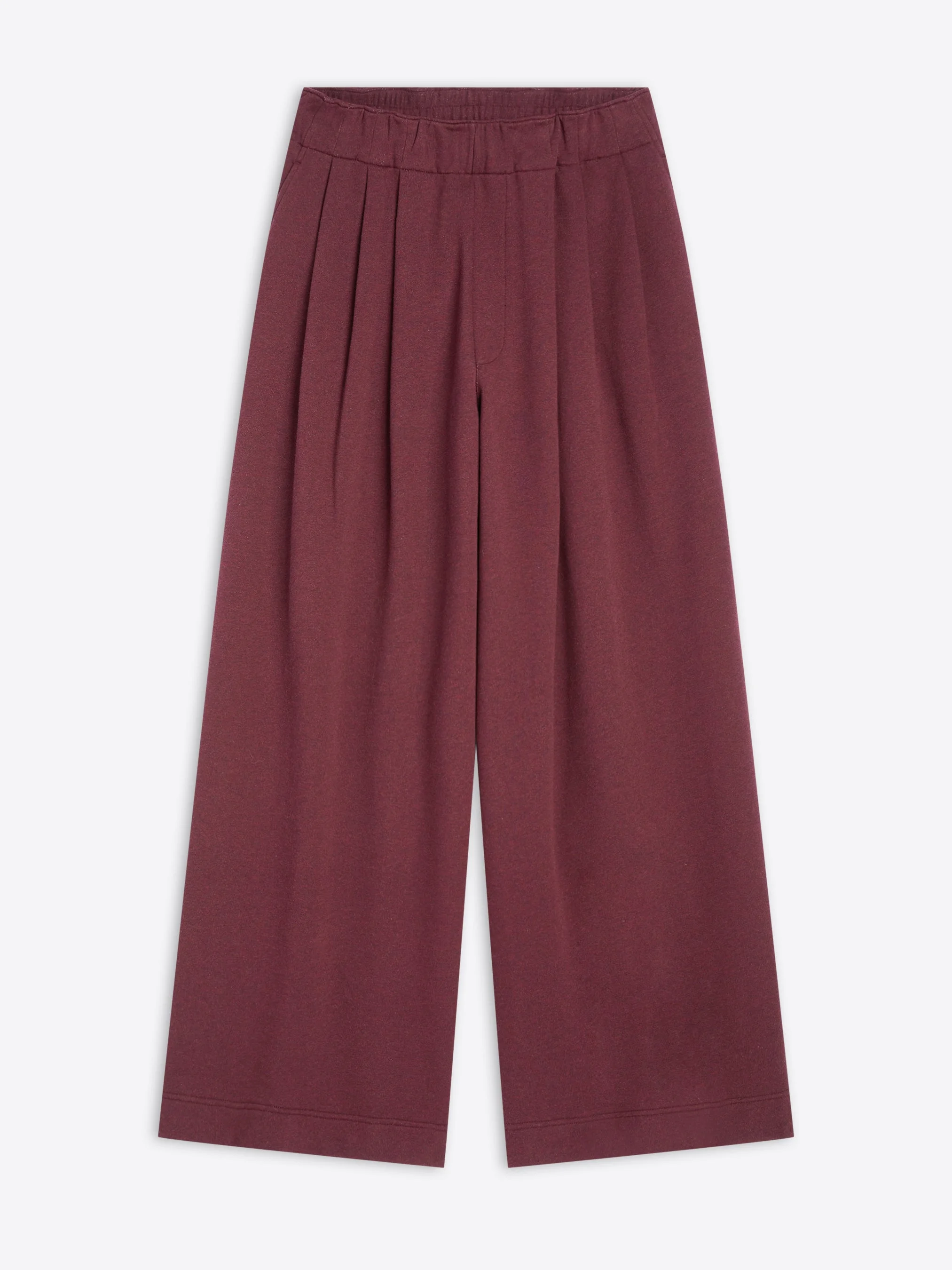 PLEATED COTTON SWEATPANTS - 1