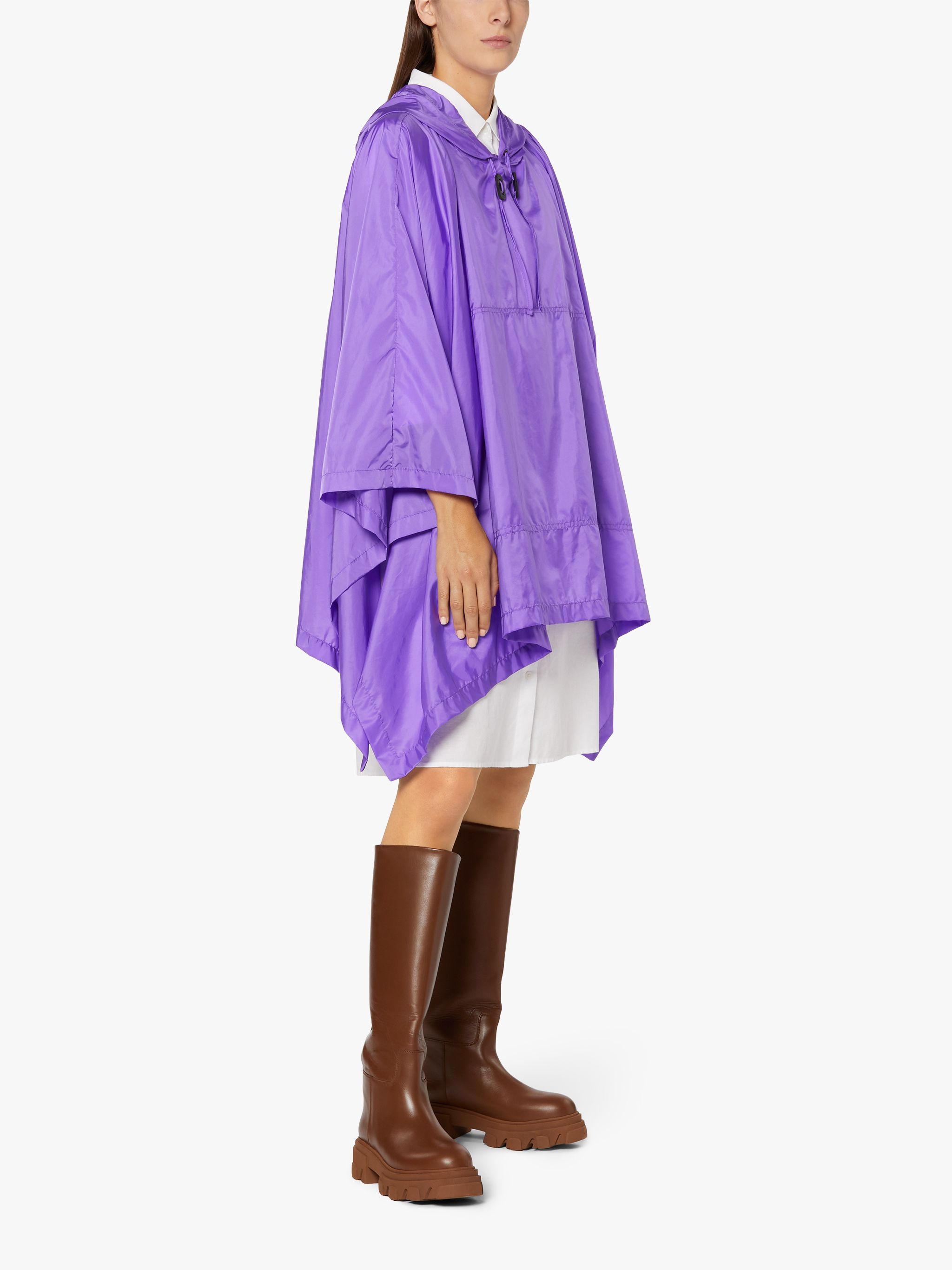 ALNESS PURPLE NYLON HOODED PONCHO | LMC-063 - 2