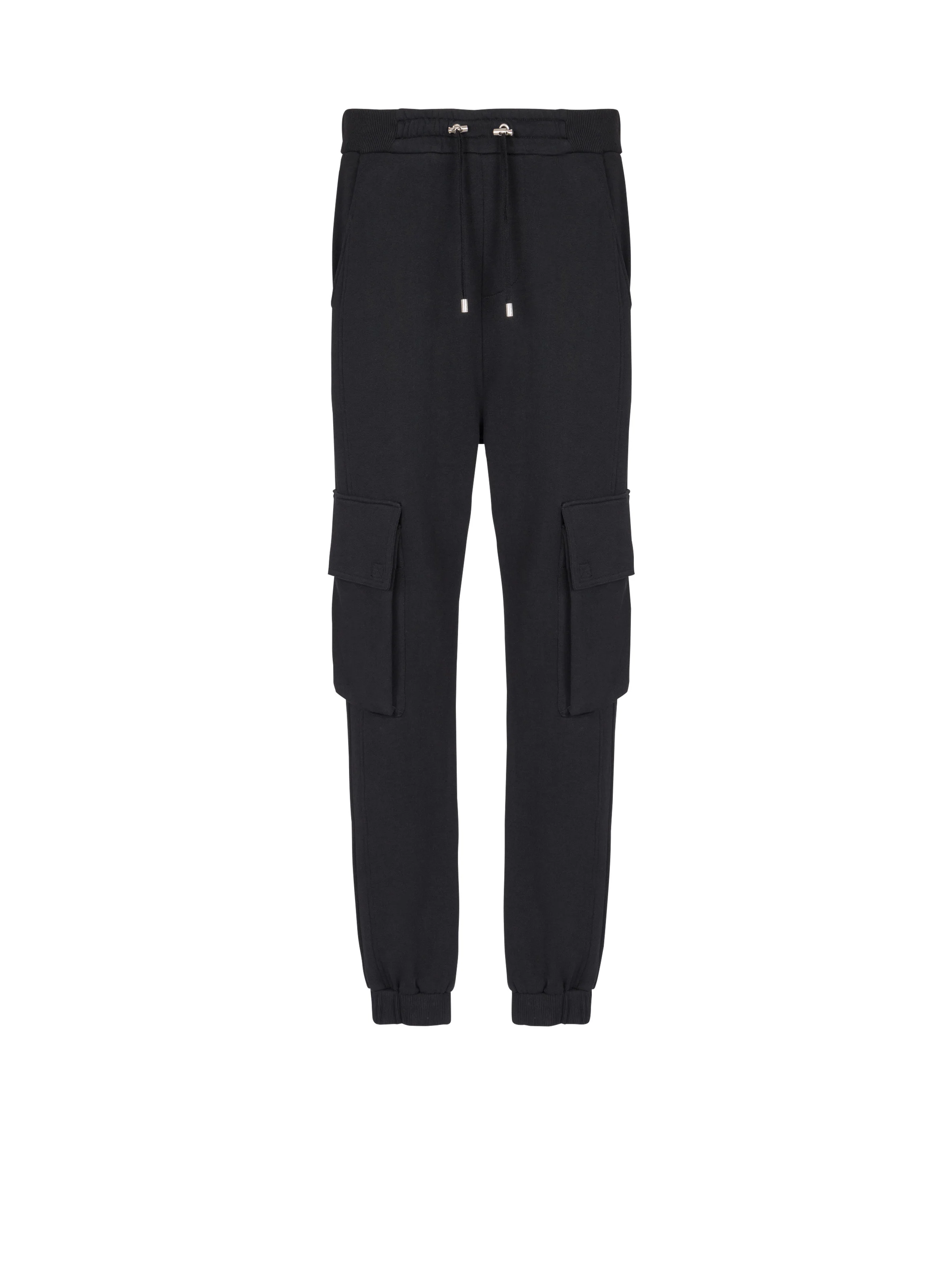 Cargo joggers with Balmain Paris print - 1