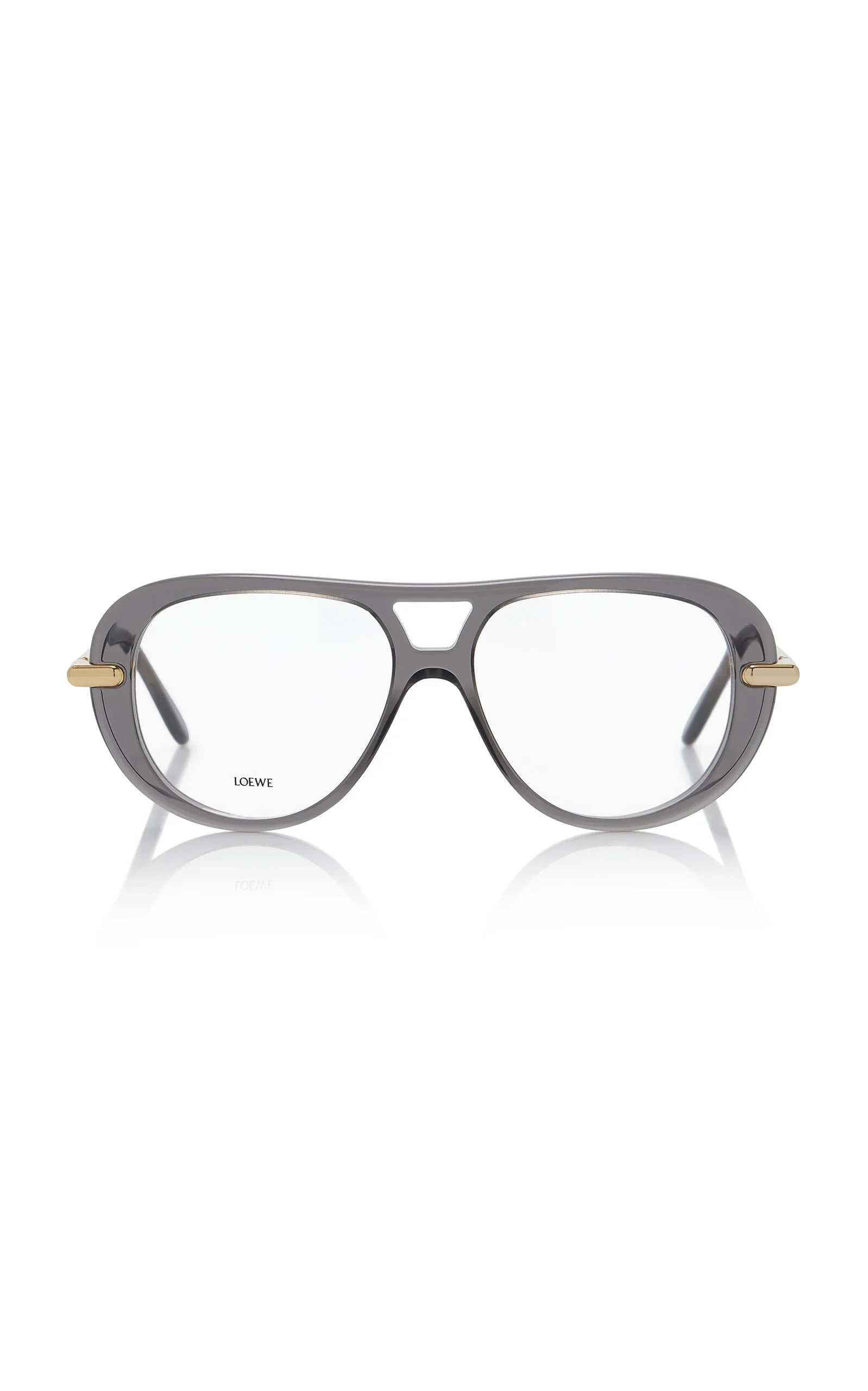 Aviator-Frame Acetate Glasses grey - 1