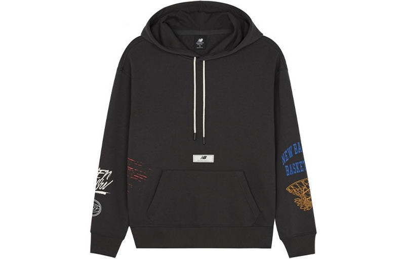 New Balance Hoops Merged Eras Sweat Hoodie 'Phantom' MT21592-PHM - 1