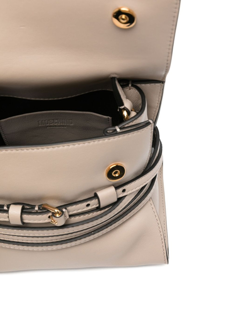 small Tie Me flap-buckle leather bag 5
