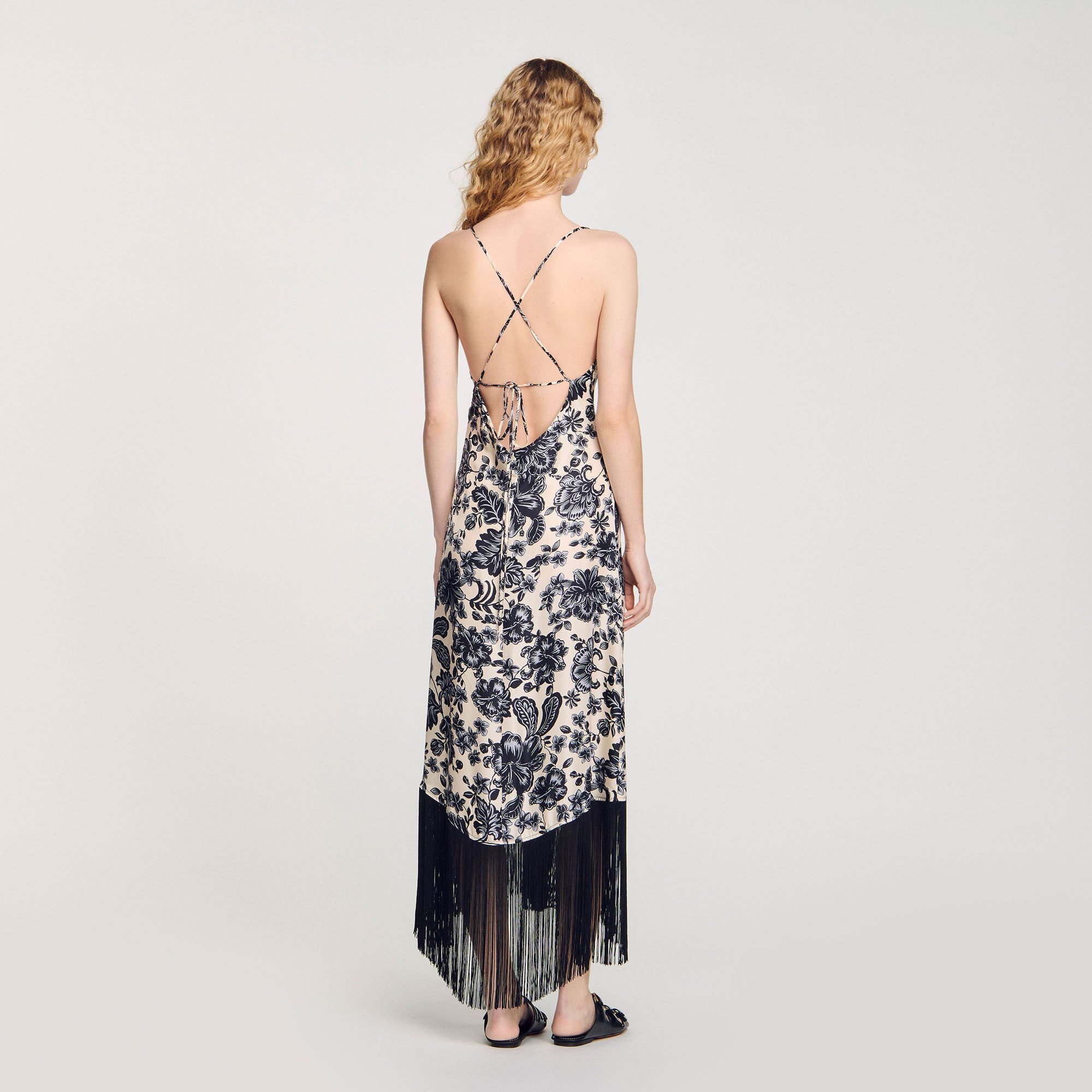 FLORAL PRINT MAXI DRESS - 5