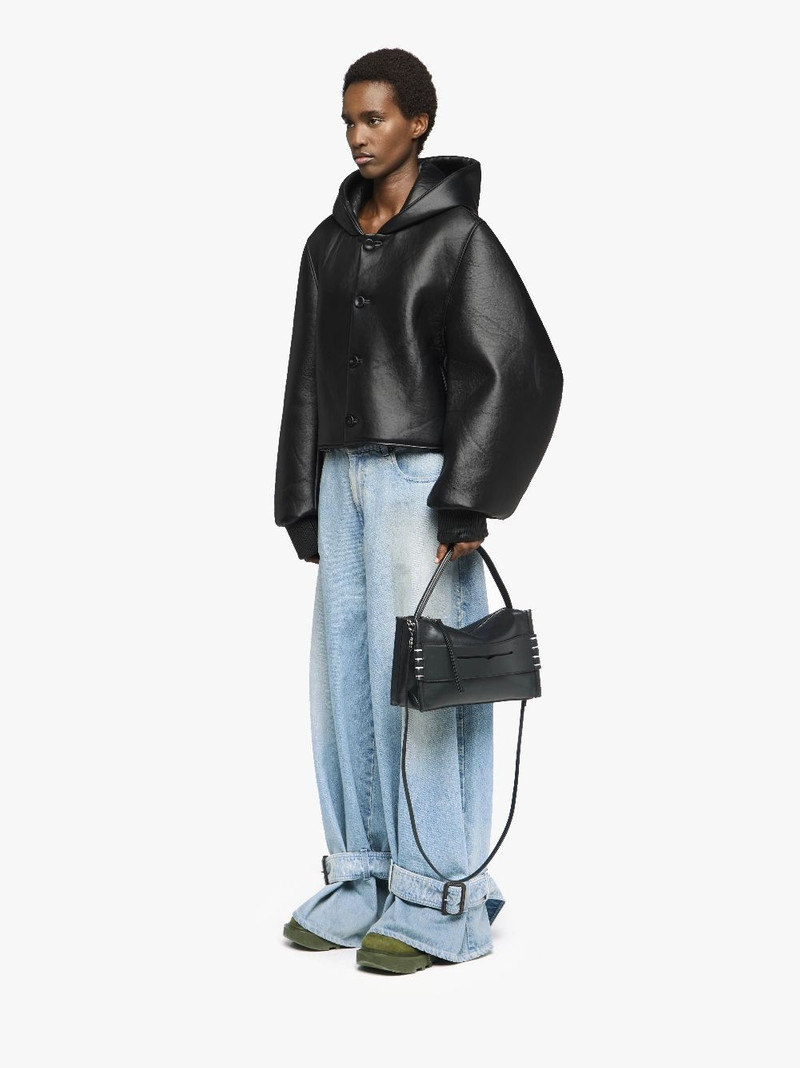 CROPPED HOODED BLOUSON JACKET 4