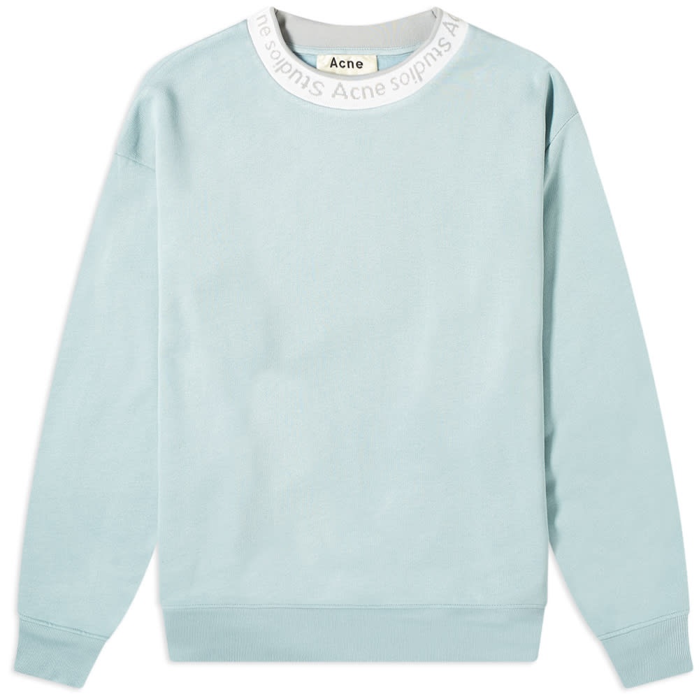 Acne Studios Fulton Logo Rib Crew Sweat - 1