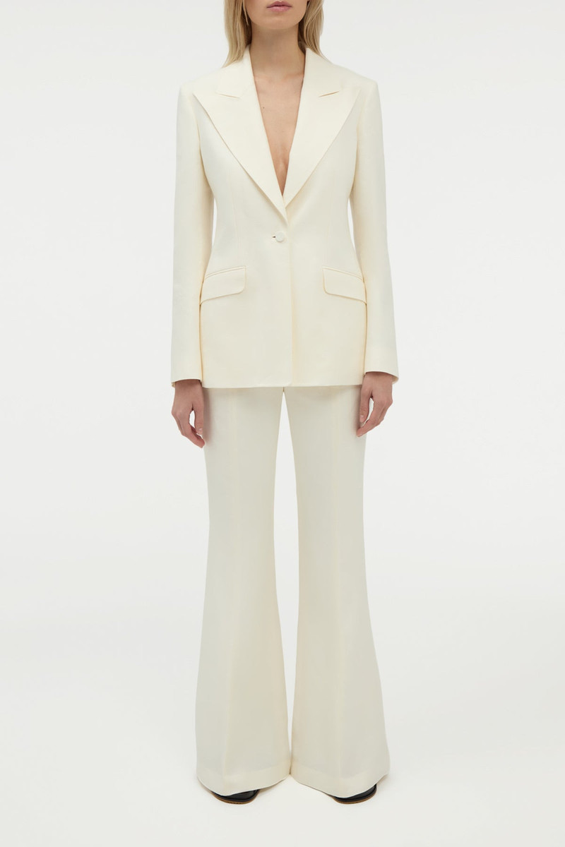 GABRIELA HEARST Leiva Blazer in Ivory Linen Twill outlook