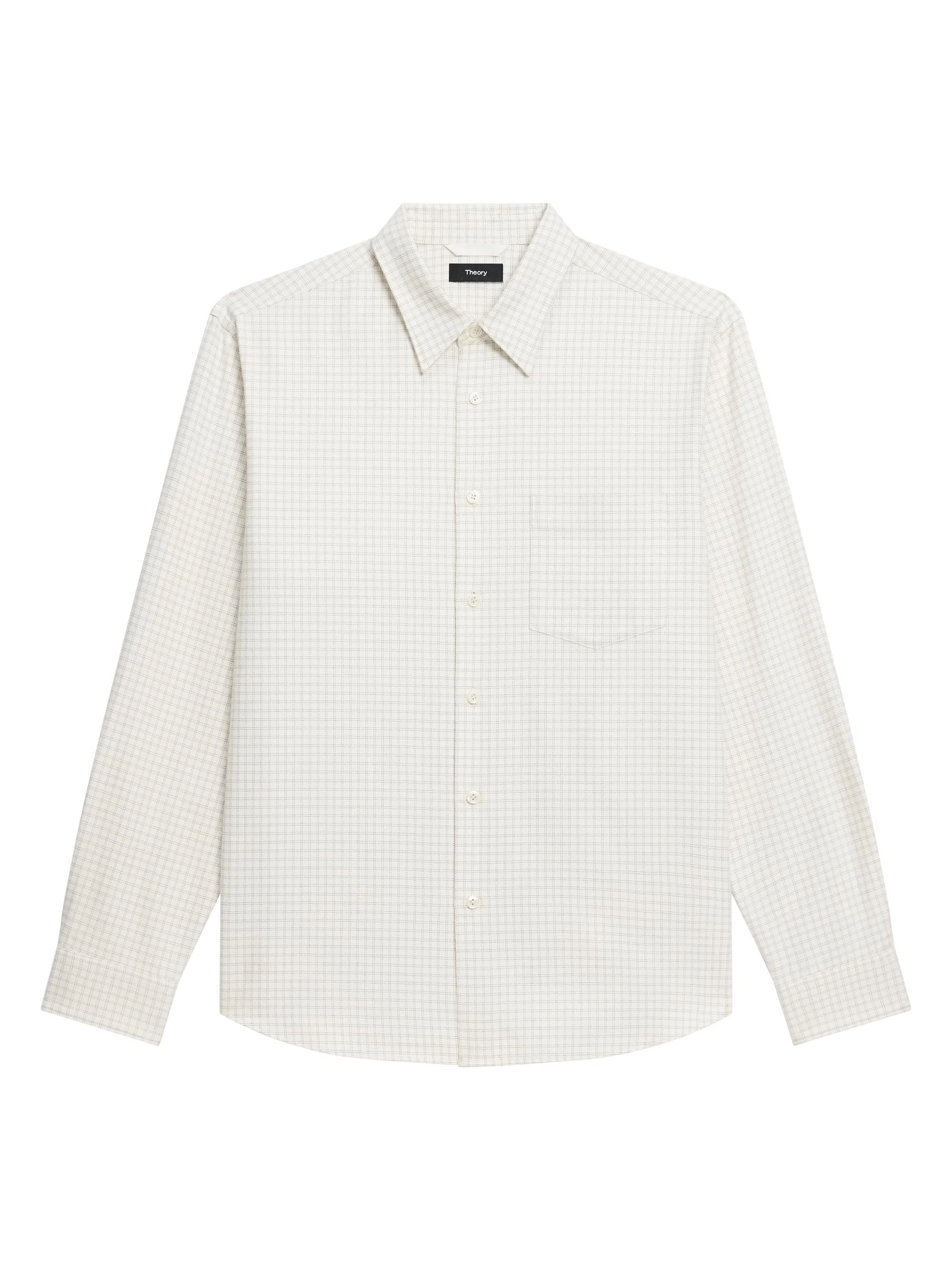 Men's Woods Check Weekend Shirt - Winter Ivory Multi - 1