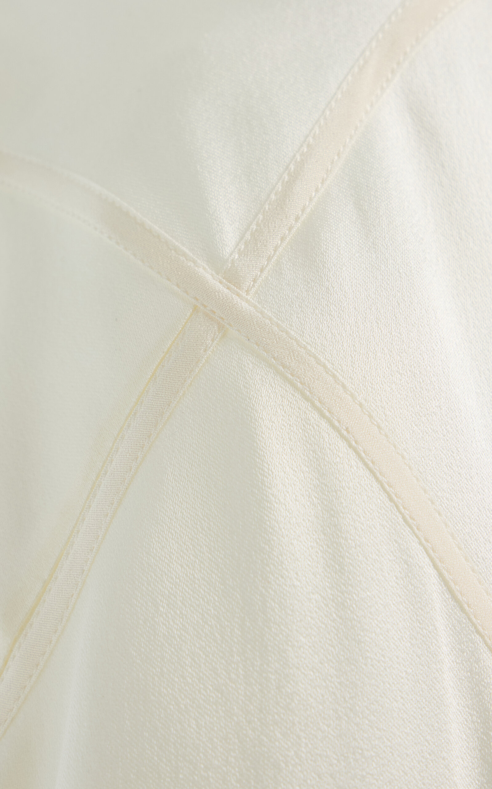 Melania Open-Back Satin Maxi Slip Dress ivory - 5