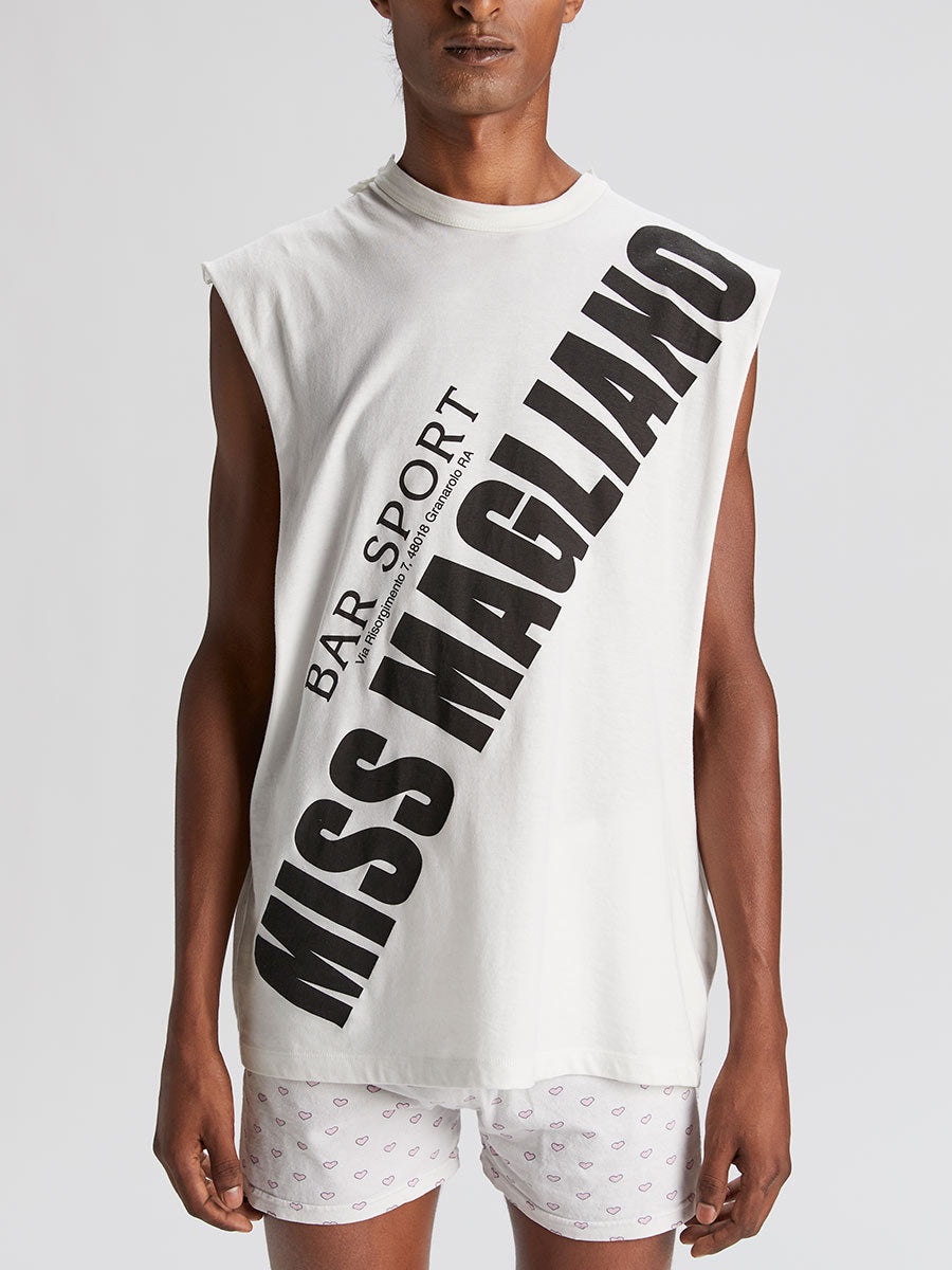 Miss Magliano Tank Top Merch White - 3