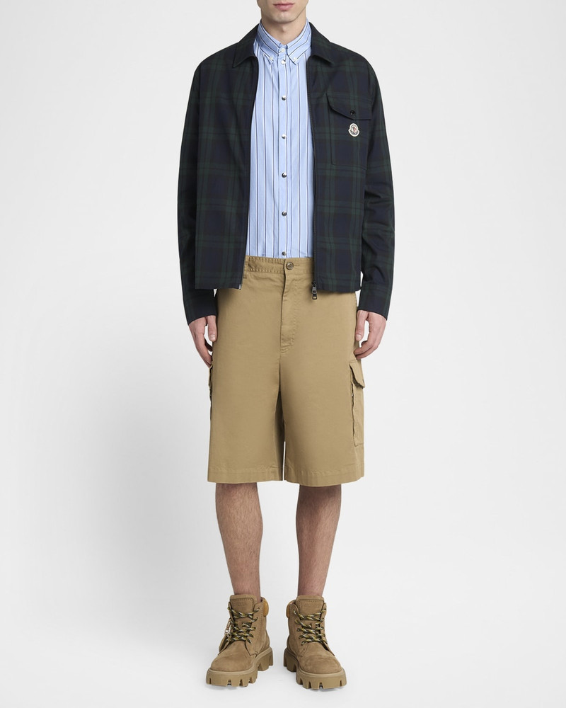 Moncler Men's Wool Multi-Stripe Sport Shirt outlook