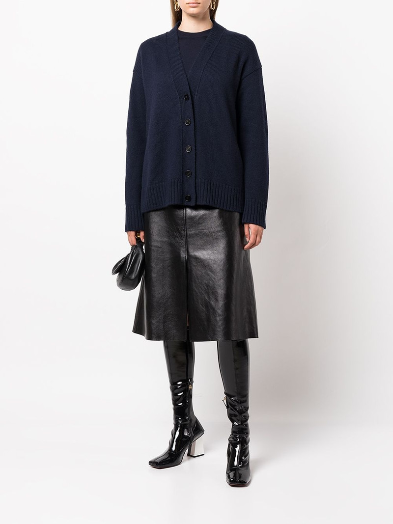 Jil Sander V-neck knitted cardigan outlook