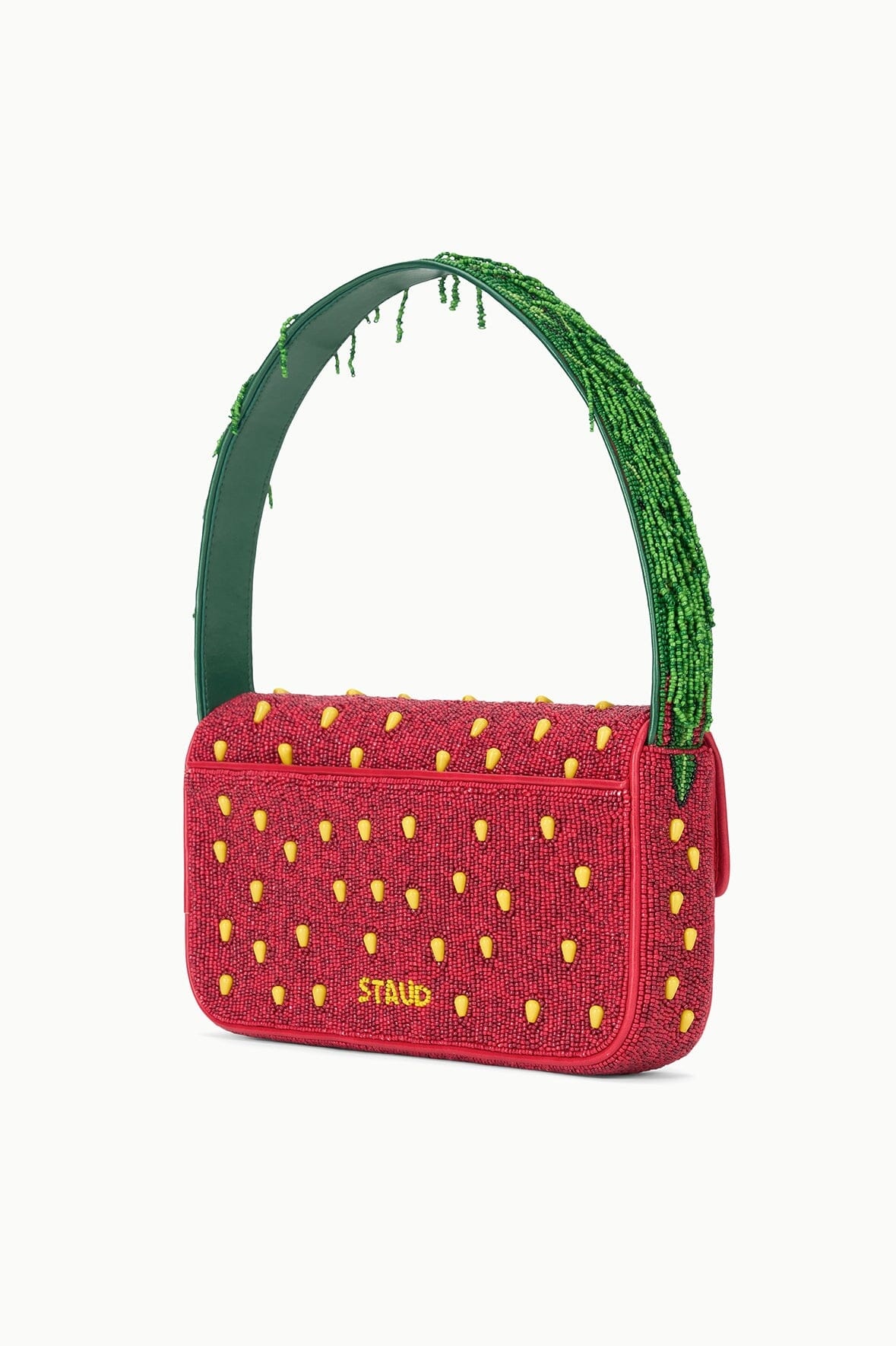 STAUD TOMMY BEADED BAG STRAWBERRY DREAM - 3