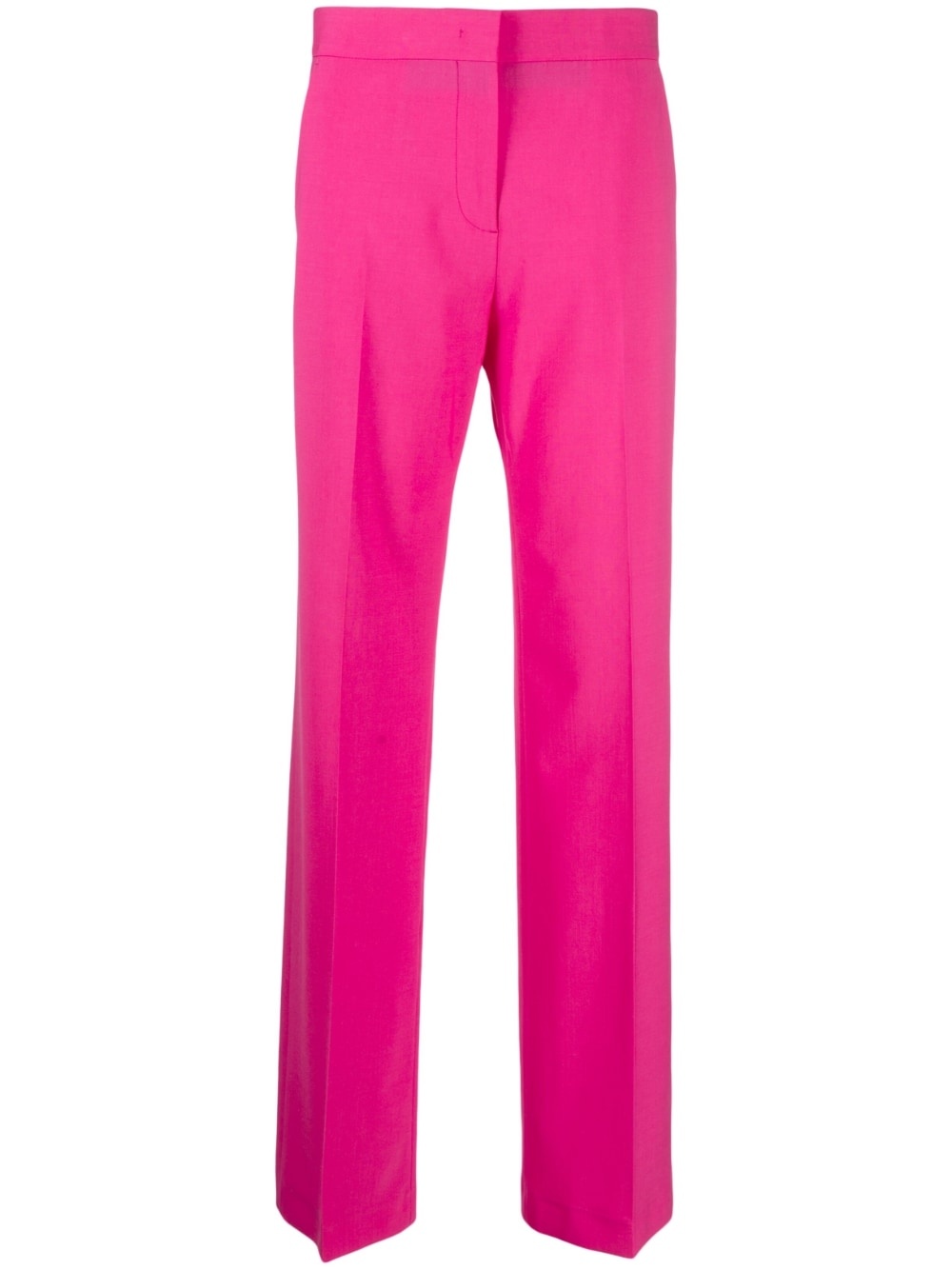 high-waist wide-leg wool trousers - 1