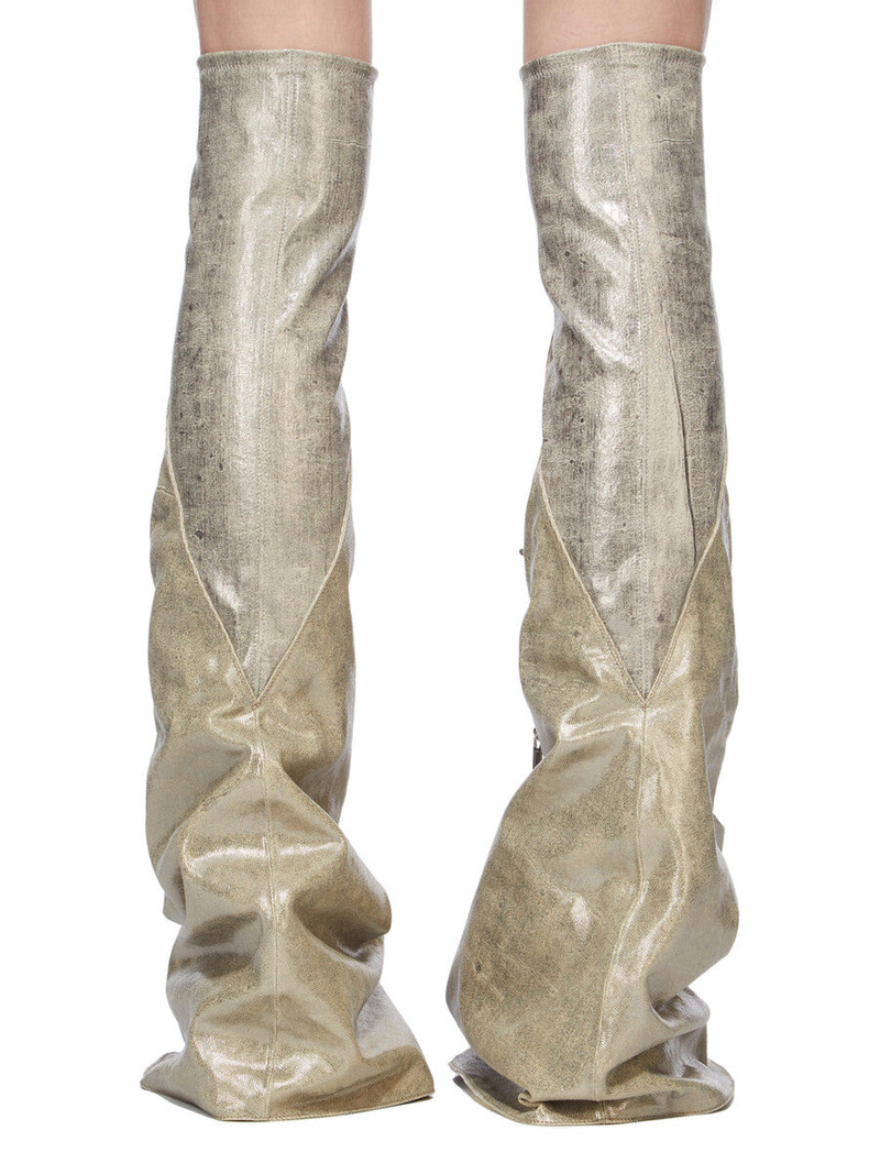 Silver Concordians Cargo Fetish Tall Boots 4
