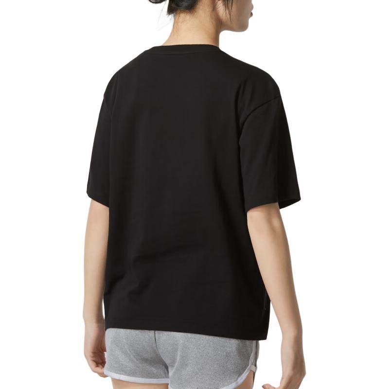 (WMNS) PUMA Graphic Sport T-Shirt 'Black Grey' 682164-01 - 4