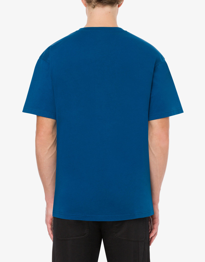 MOSCHINO VARSITY COTTON JERSEY T-SHIRT 3
