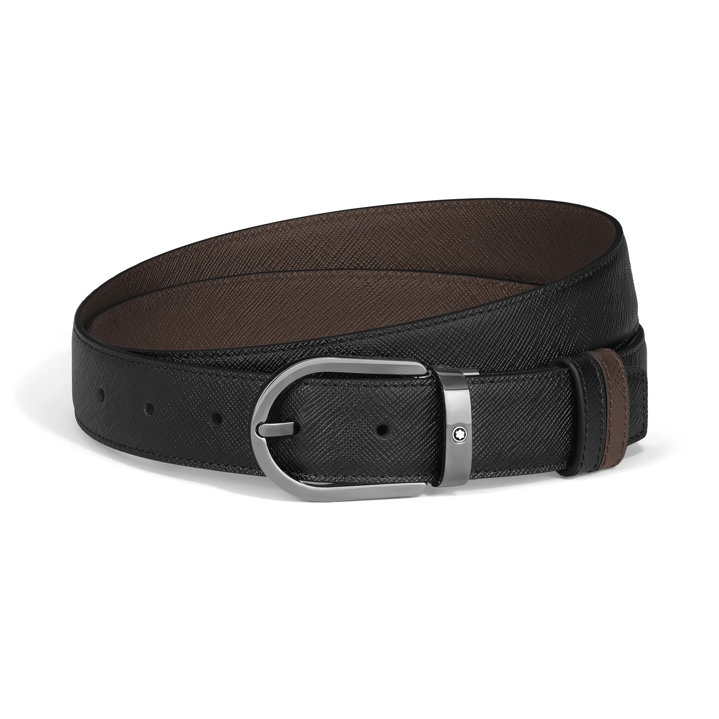HORSESHOE 30 MM REVERSIBLE BELT IN SARTORIAL LEATHER - 1