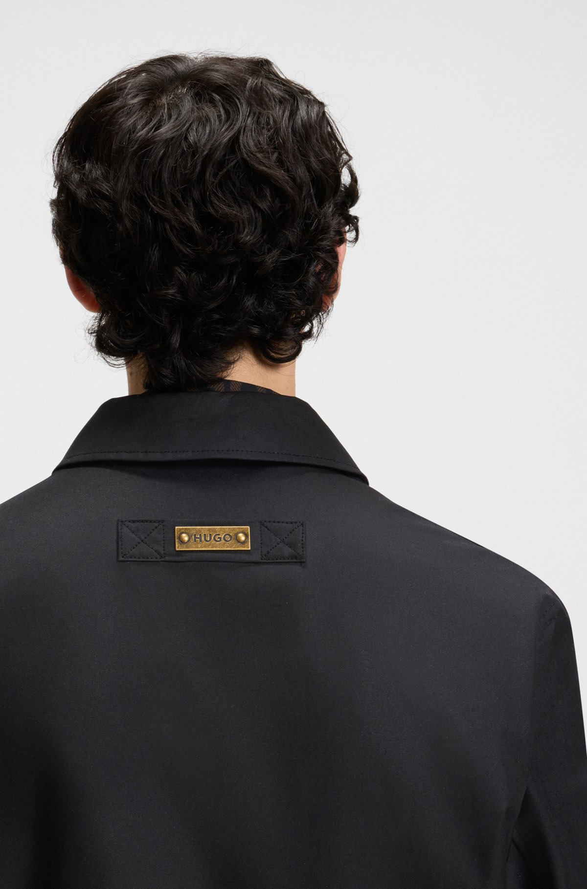 REGULAR-FIT JACKET IN STRETCH COTTON - 6