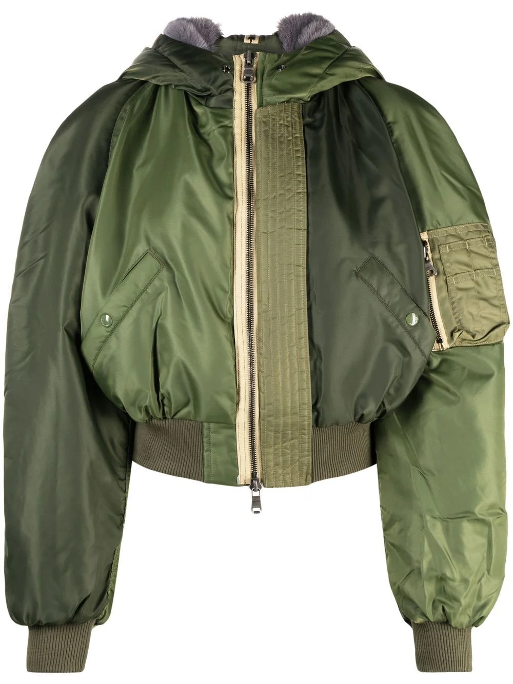 Kamila colour-block bomber jacket - 1