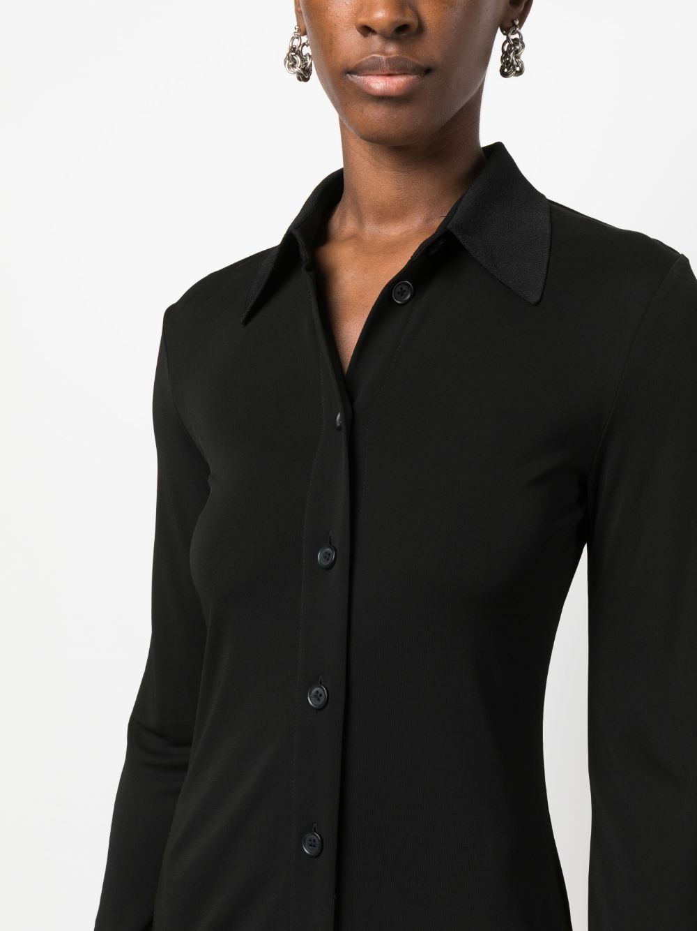 button-up midi shirtdress - 5