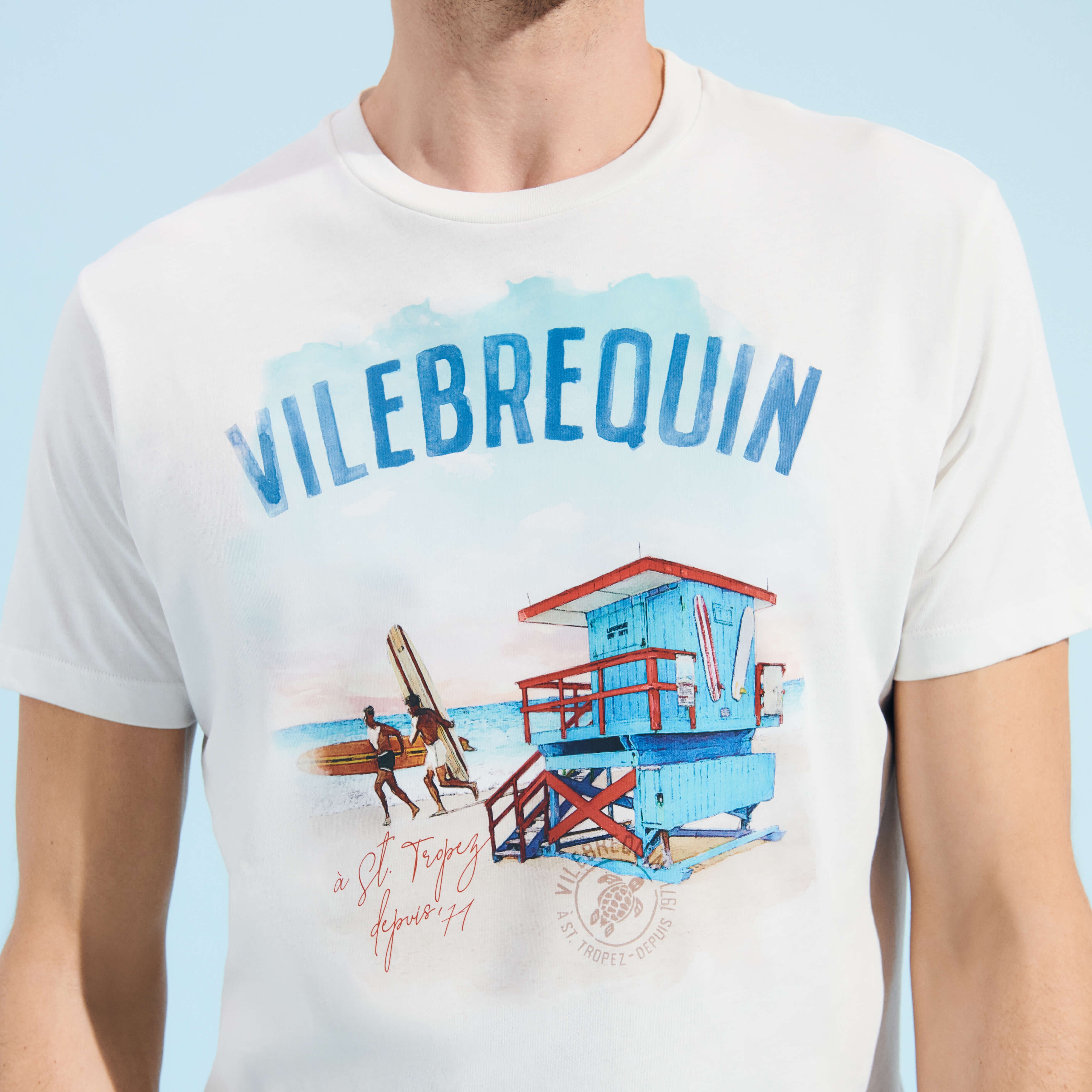 Cotton Men T-shirt Malibu Lifeguard - 5